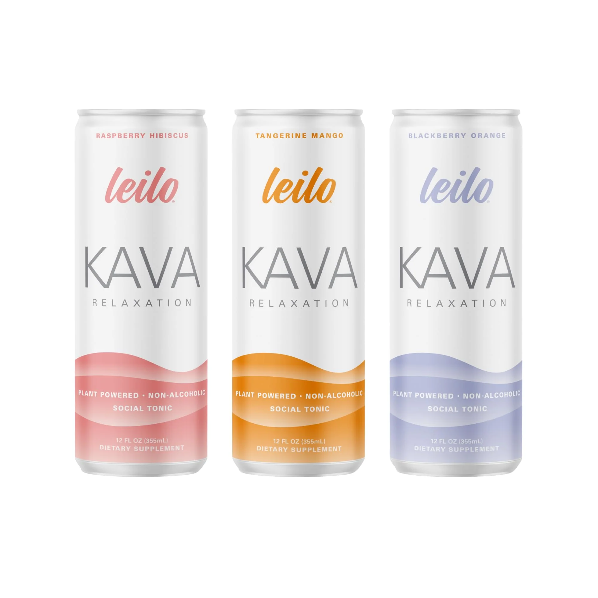 LEILO Kava Powered Sparkling Relaxation Drink | Classic Variety Pack – Raspberry Hibiscus, Tangerine Mango & BlackBerry Orange (12 x 12 oz Cans) - Image 8