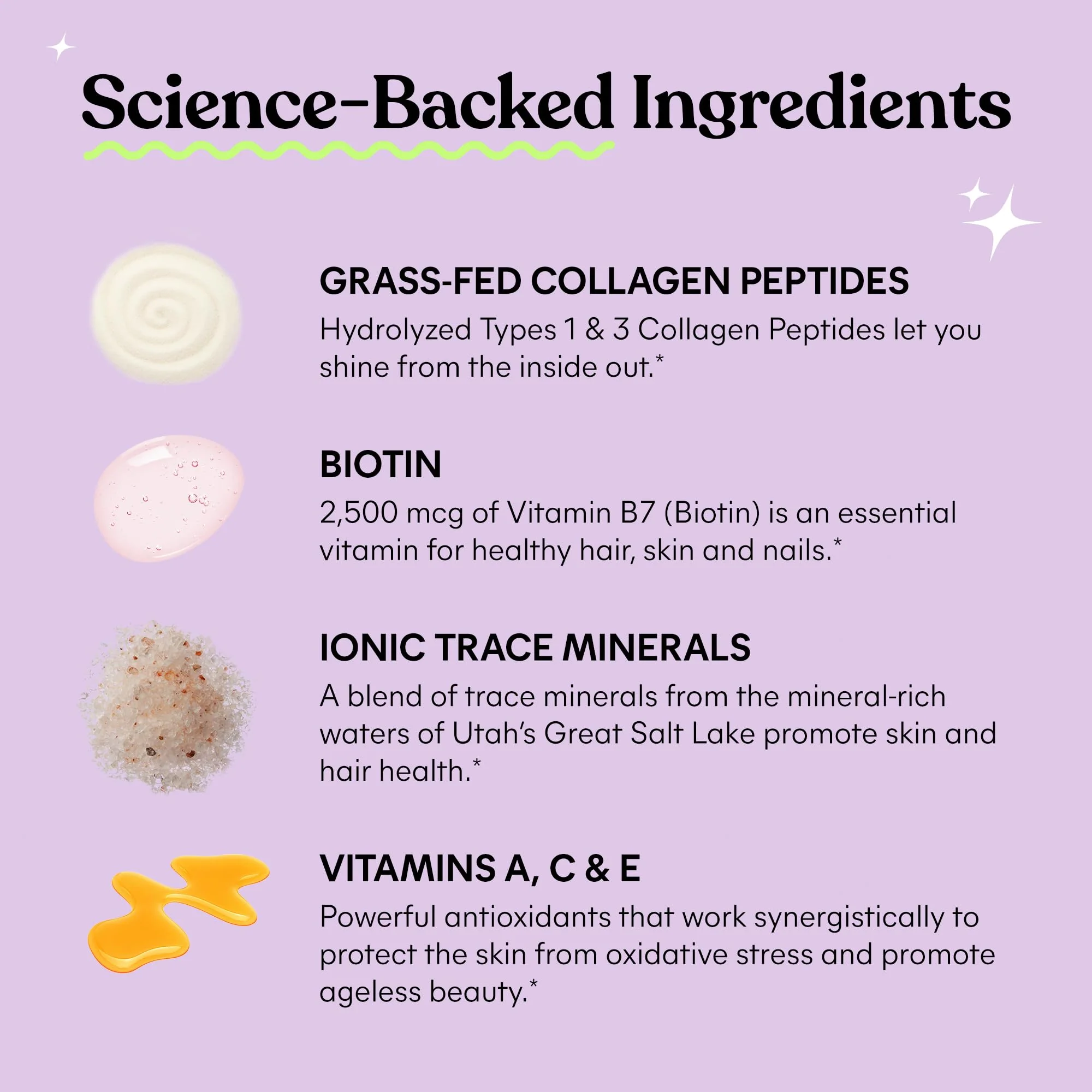 Lemme Glow Collagen Gummies – Thick Hair, Strong Nails & Healthy Skin | Biotin, Multi-Collagen, Zinc, Vitamins A/C/E | Peach Flavor 60 ct - Image 3