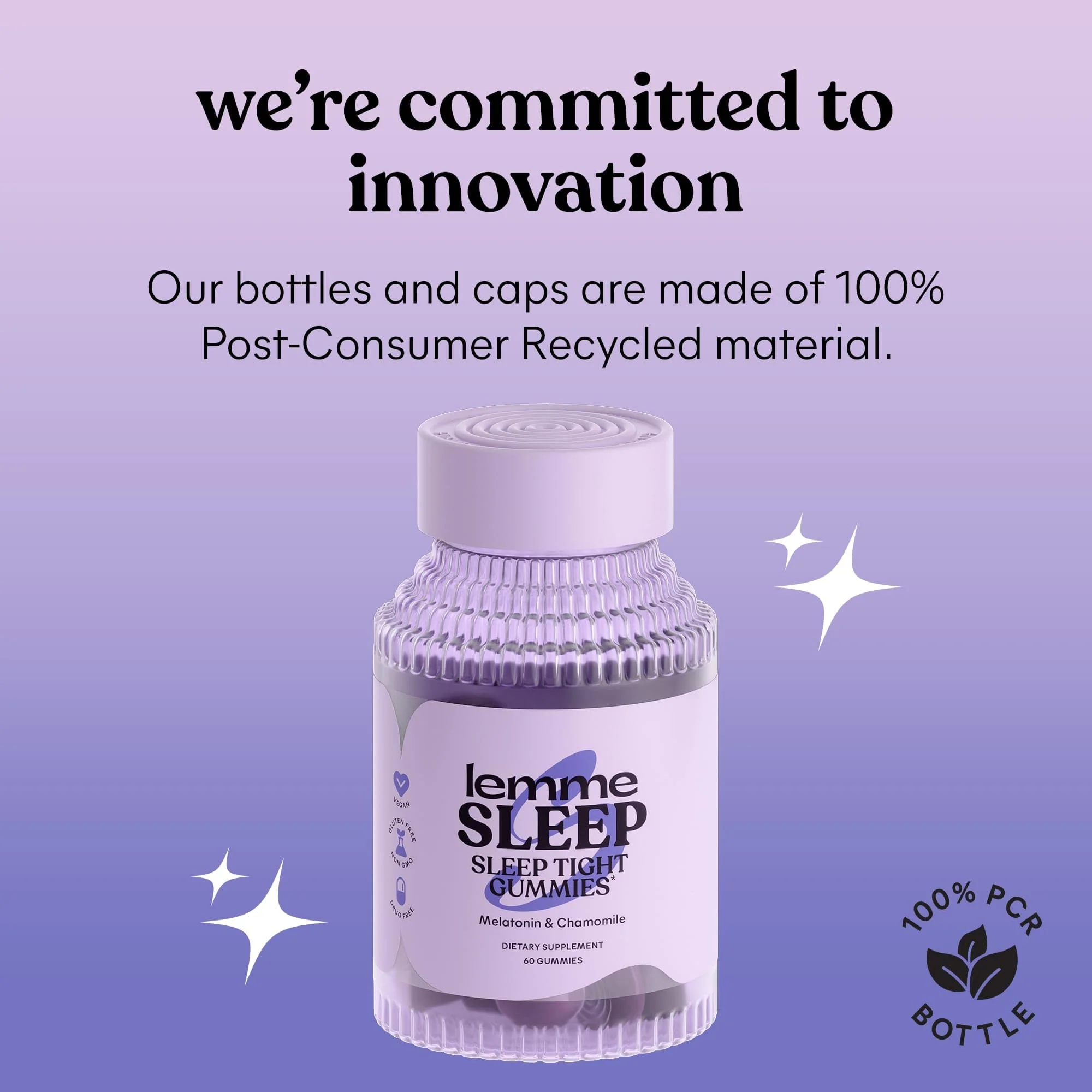 Lemme Sleep Gummies – 5mg Melatonin, Magnesium, L-Theanine, Chamomile & Lavender (60 Count) – Berry - Image 6