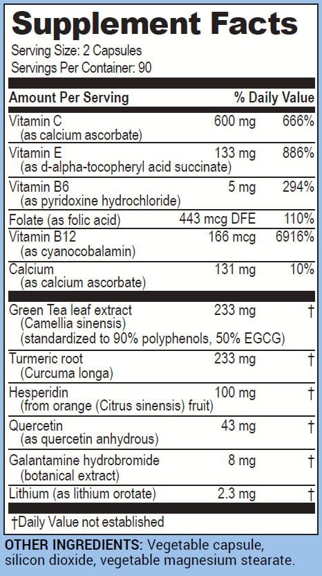 Life Enhancement GalantaMind Brain Supplement – Memory & Focus (4 mg Galantamine, 180 Capsules) | GalantaMind Plus - Image 8