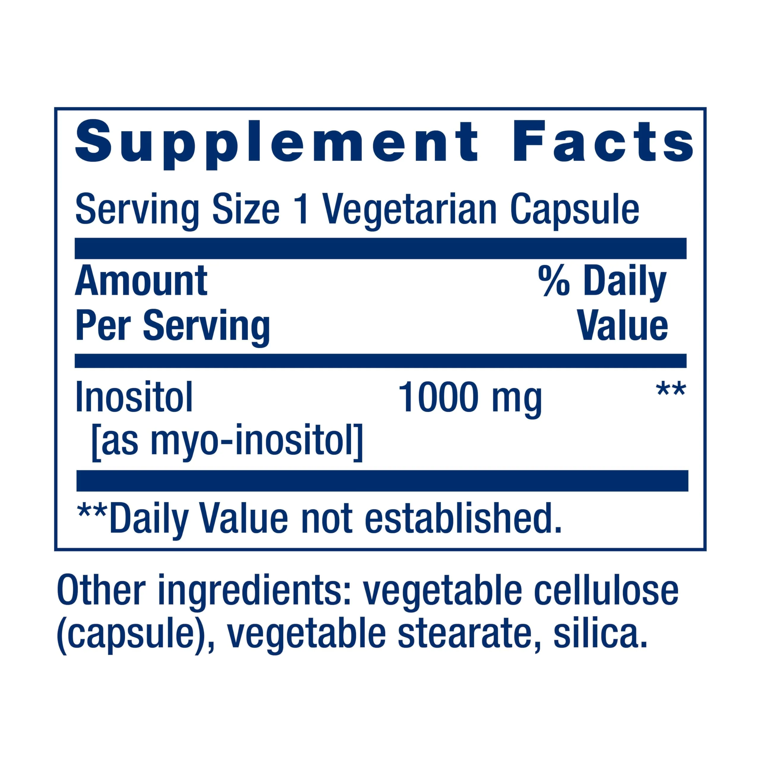 Life Extension Inositol Caps – 1000 mg Myo-Inositol for Mood, Metabolism & Hormone Balance – Gluten-Free, Non-GMO, Vegetarian – 360 Capsules - Image 3