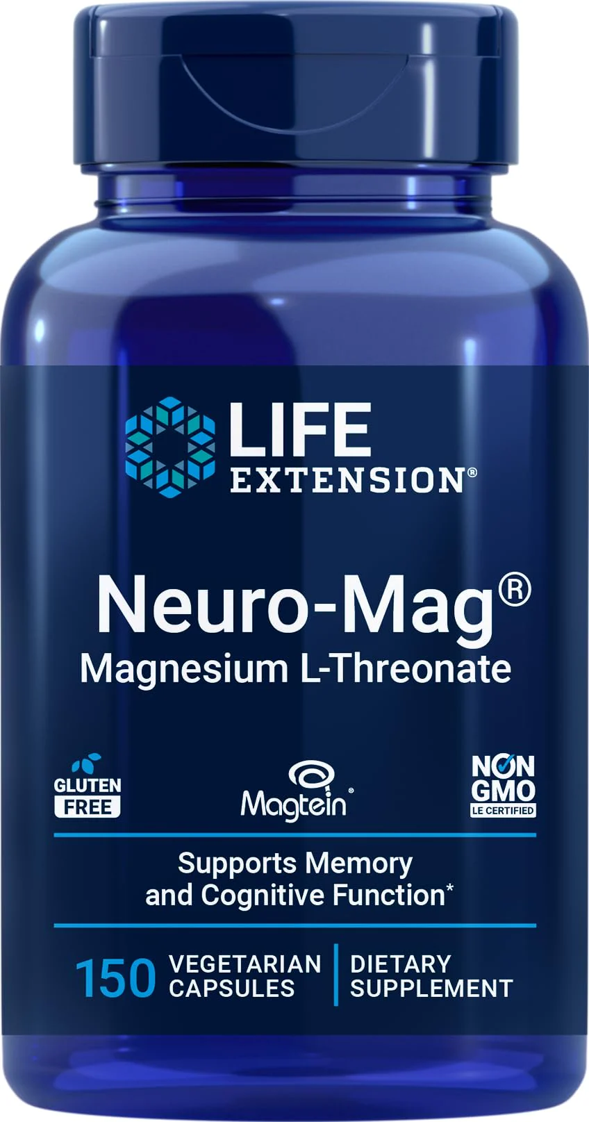 Life Extension Neuro-Mag Magnesium L-Threonate | Magtein | 150 Vegetarian Capsules - Image 6