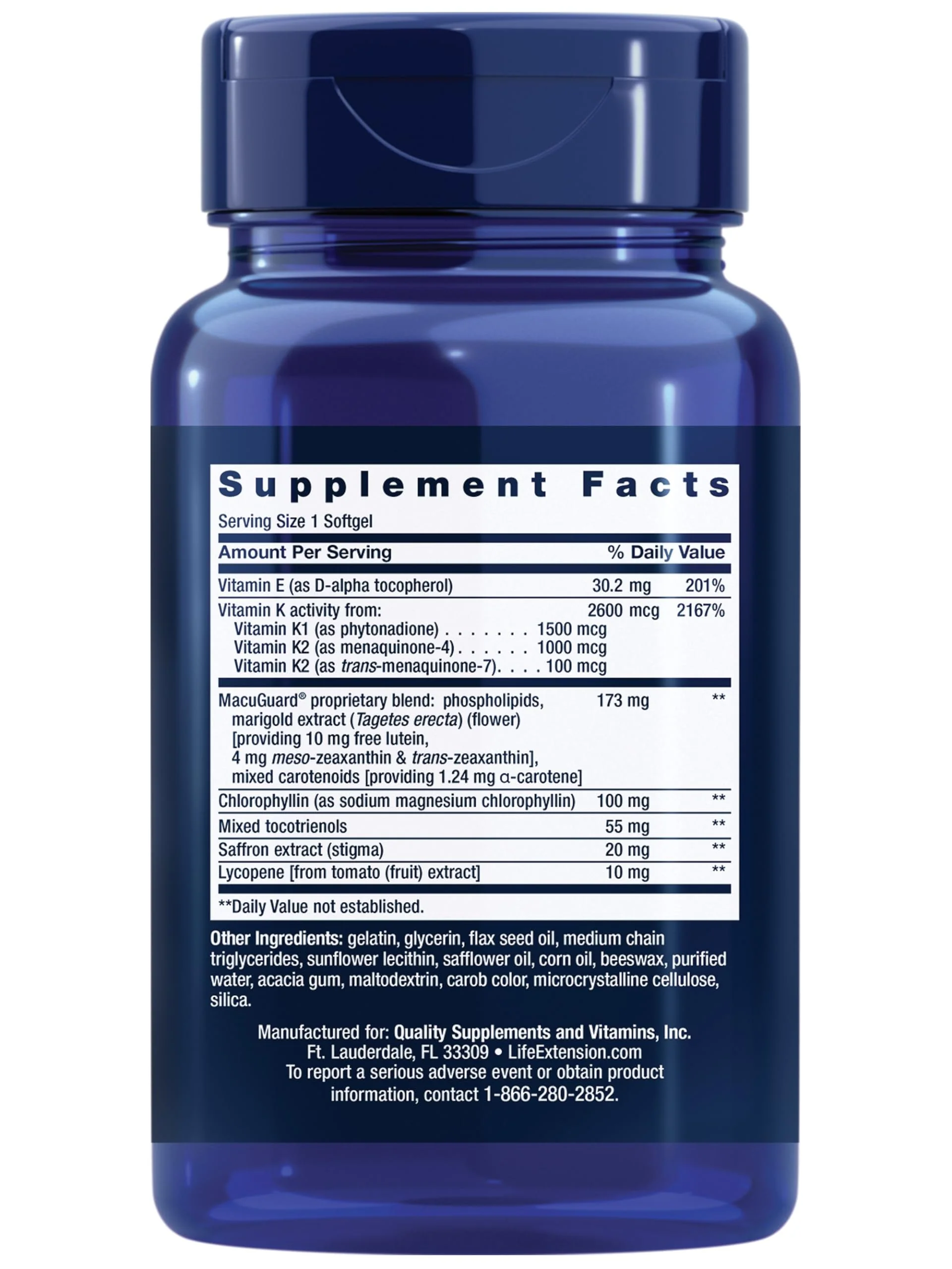 Life Extension Once-Daily Health Booster – Vitamin K1/K2, Vitamin E, Saffron & Lutein | 60 Softgels | Non-GMO, Gluten-Free - Image 11