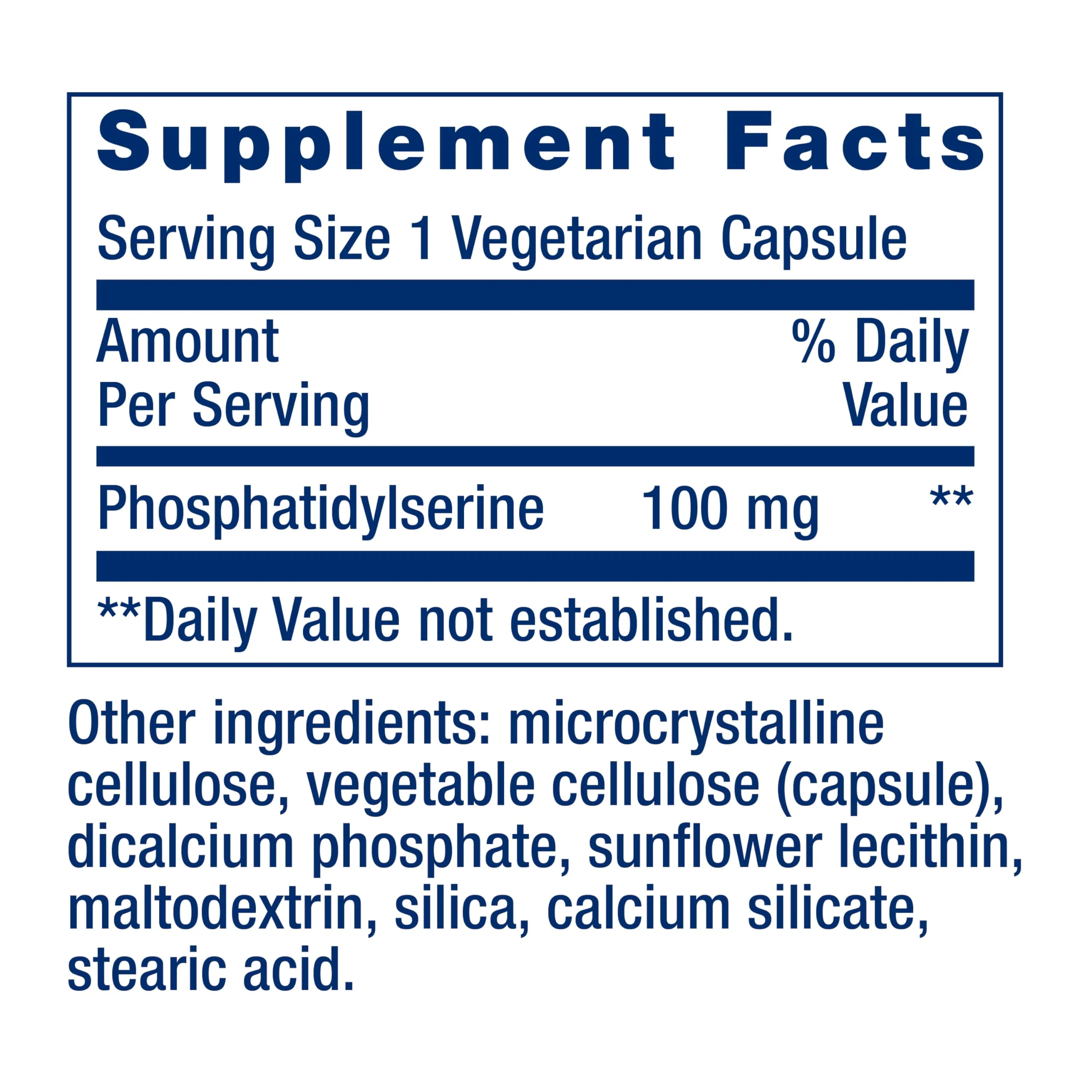 Life Extension PS Caps, phosphatidylserine, for Cognitive Performance, Gluten-Free, Non-GMO, Vegetarian, 100 Capsules - Image 3