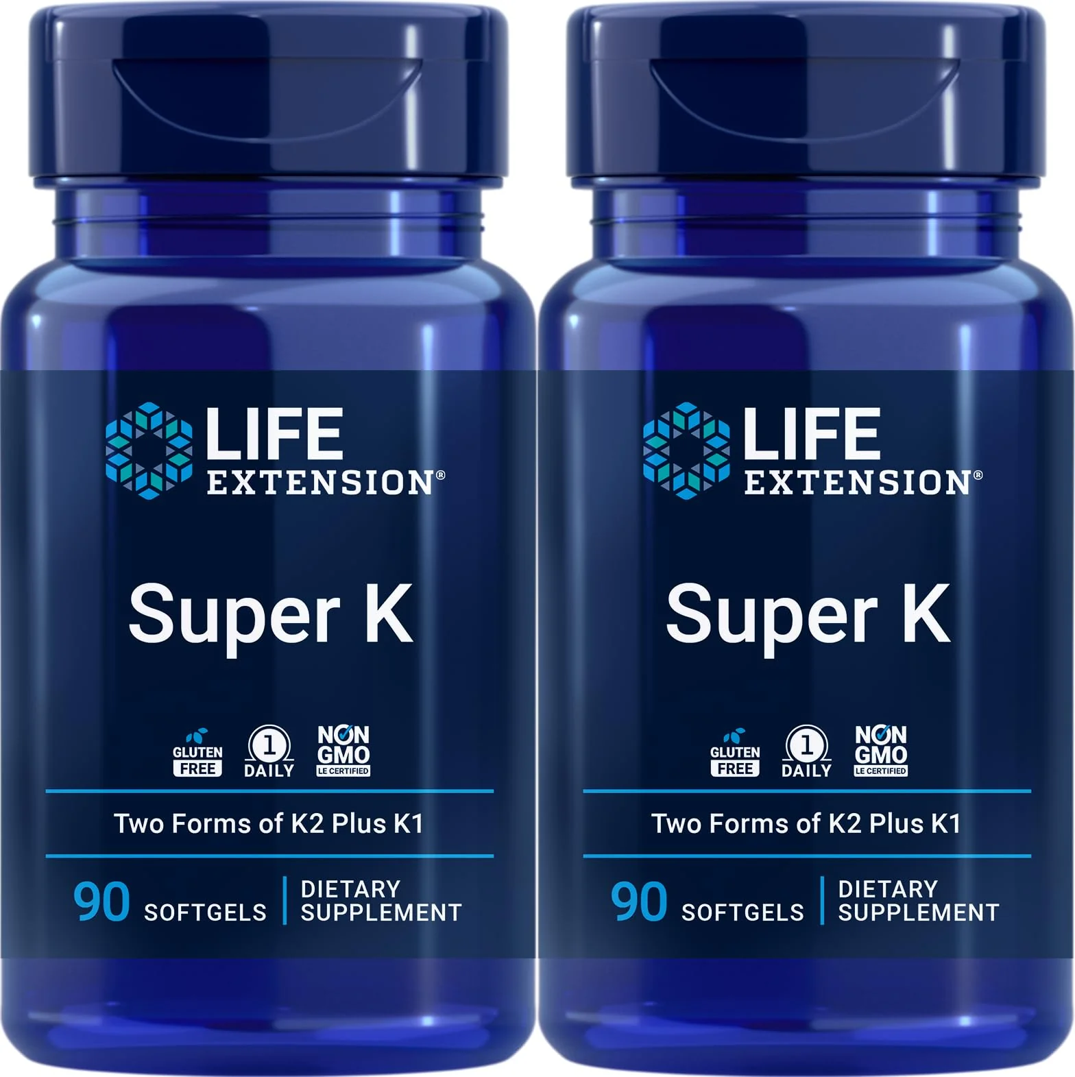 Life Extension Super K, 90 Softgels (Pack of 2) – Triple Vitamin K Formula - Image 3