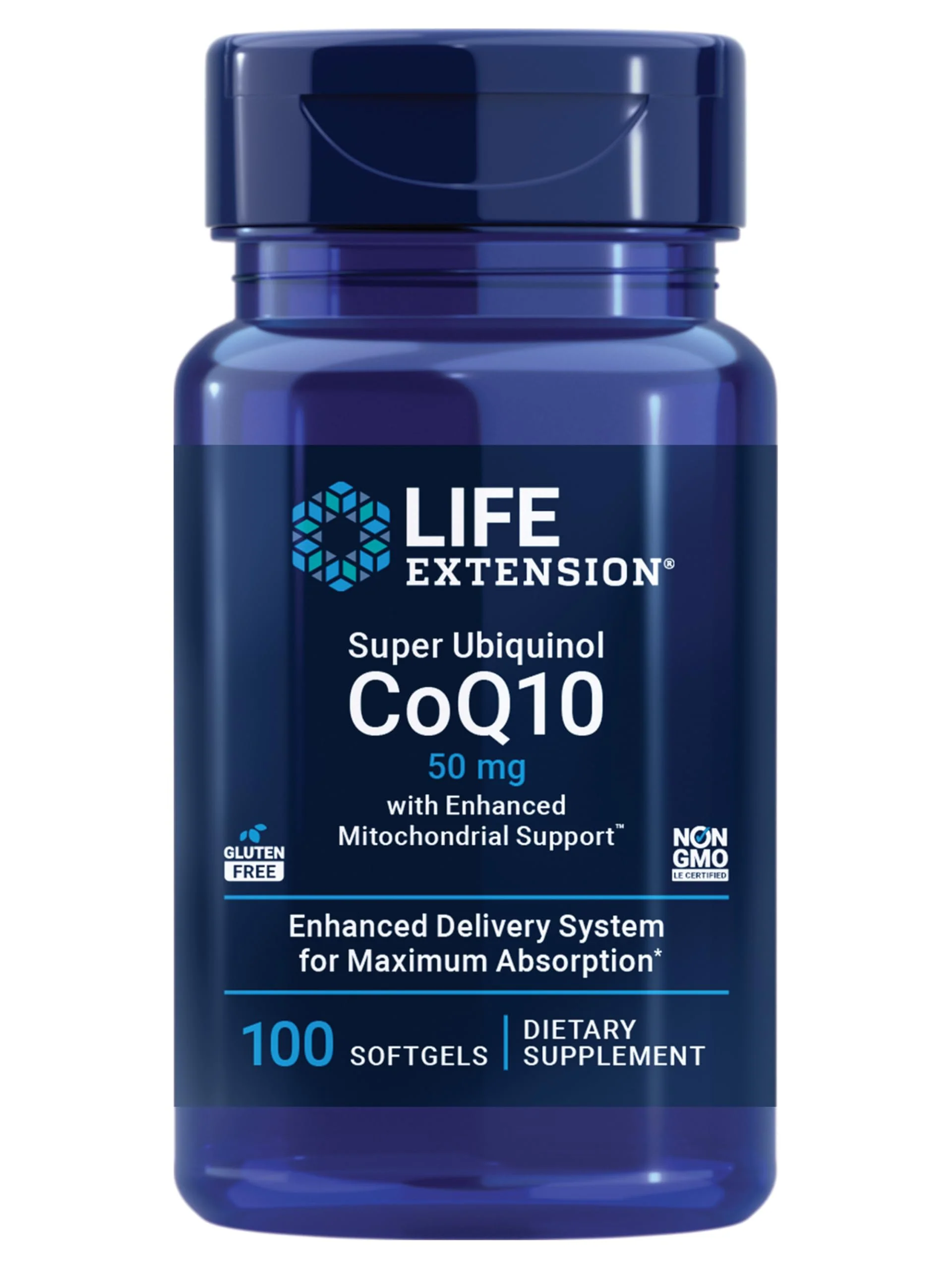 Life Extension Super Ubiquinol CoQ10 with Enhanced Mitochondrial Support – 50 mg, Non-GMO, Gluten-Free, 100 Softgels - Image 10