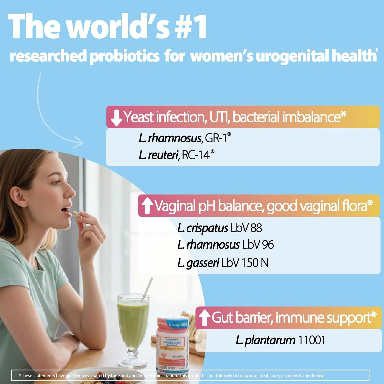 Life-Space Probiotic for Women – 60 Count, 6.3B CFU, 6 Strains, Vaginal Health & pH Balance - Image 5