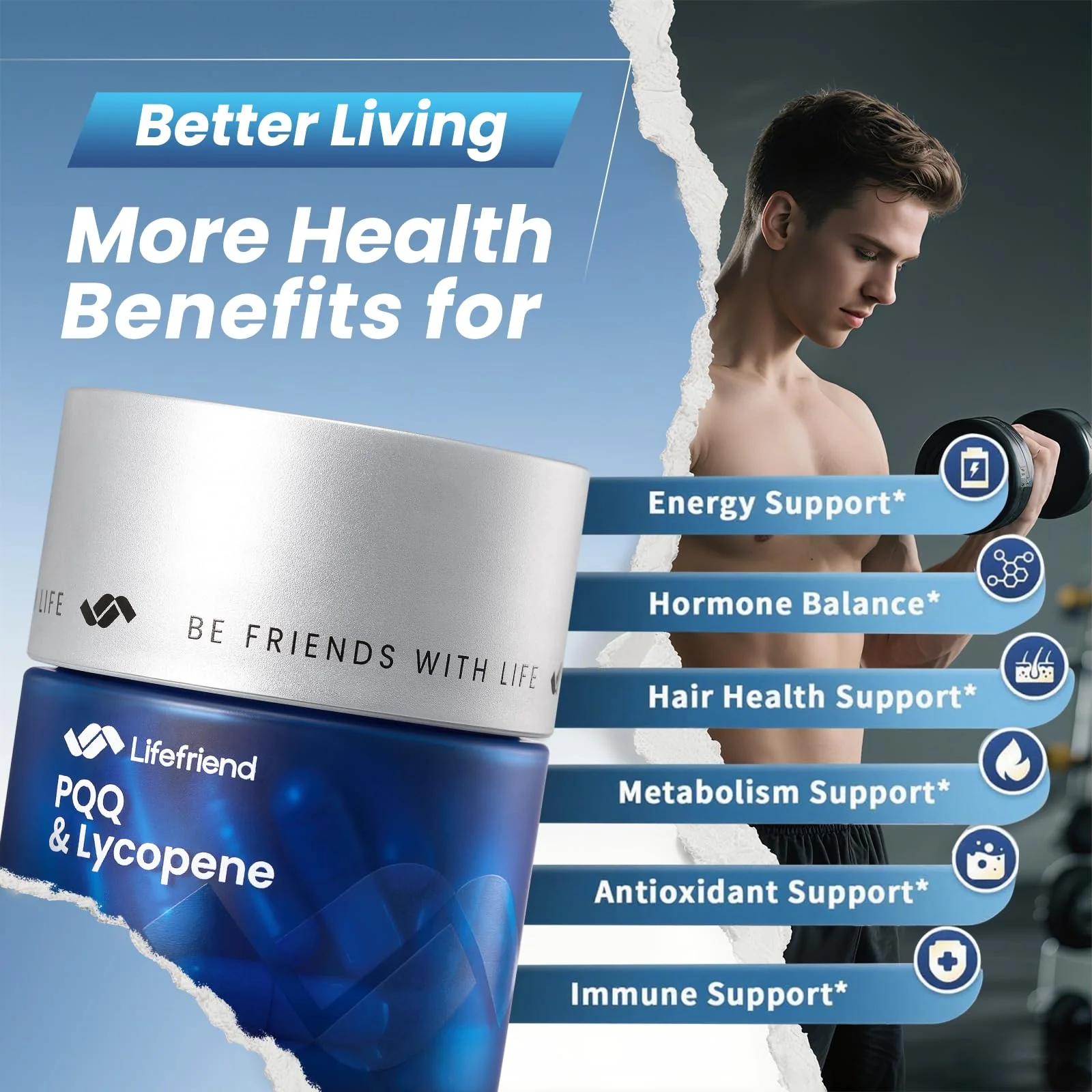 LIFEFRIEND Saw Palmetto Prostate Health for Men - DHT Blocker, Urinary Flow, Nightly Relief - Image 6