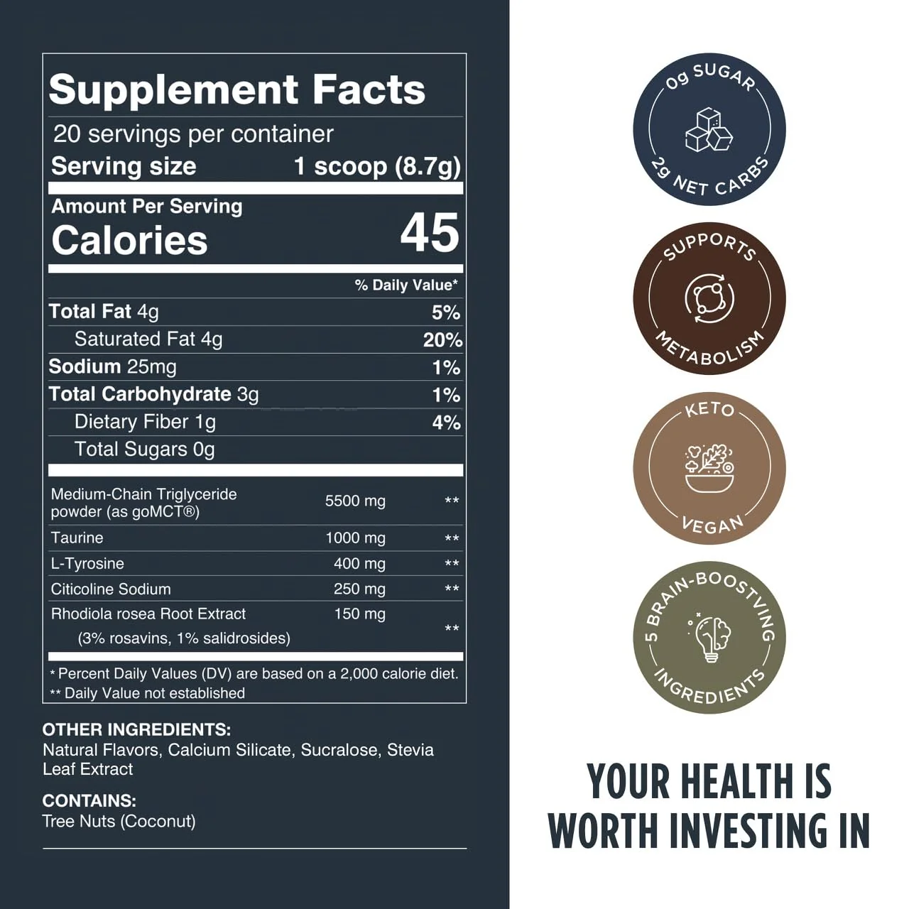 LIFESTACKS Vanilla MCT Oil 3-Pack - Boost Energy & Focus - Image 3