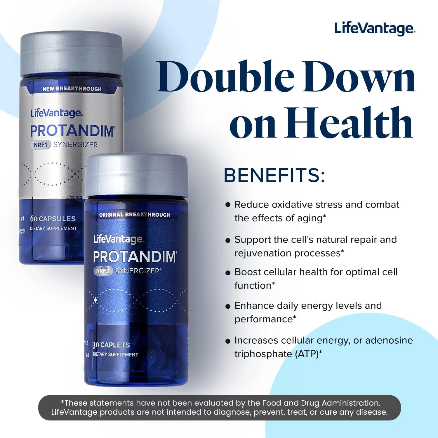 LifeVantage Protandim Dual Synergizer NRF1 + NRF2 Activators – Cellular Energy & Healthy Aging (60 NRF1 + 30 NRF2 Caps) - Image 4