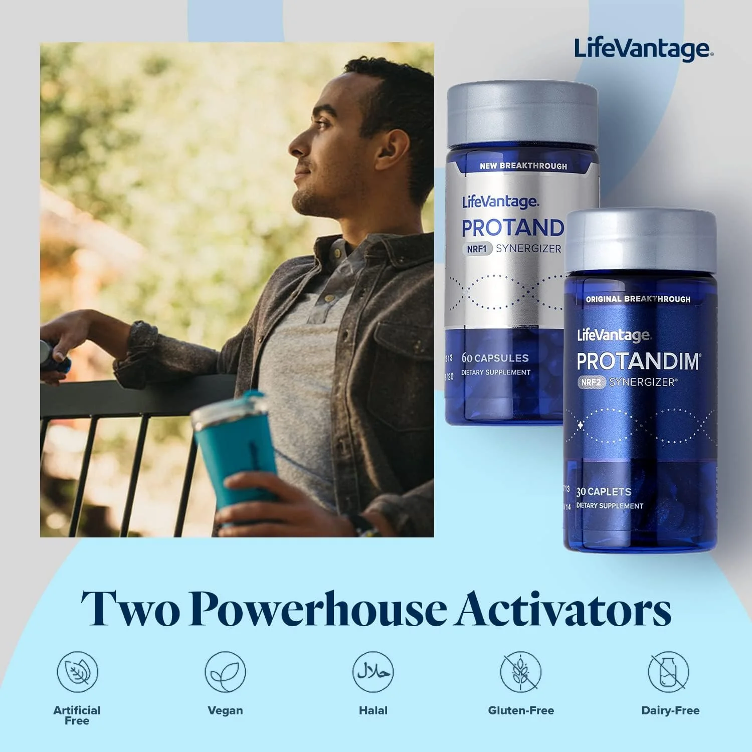 LifeVantage Protandim Dual Synergizer NRF1 + NRF2 Activators – Cellular Energy & Healthy Aging (60 NRF1 + 30 NRF2 Caps) - Image 5