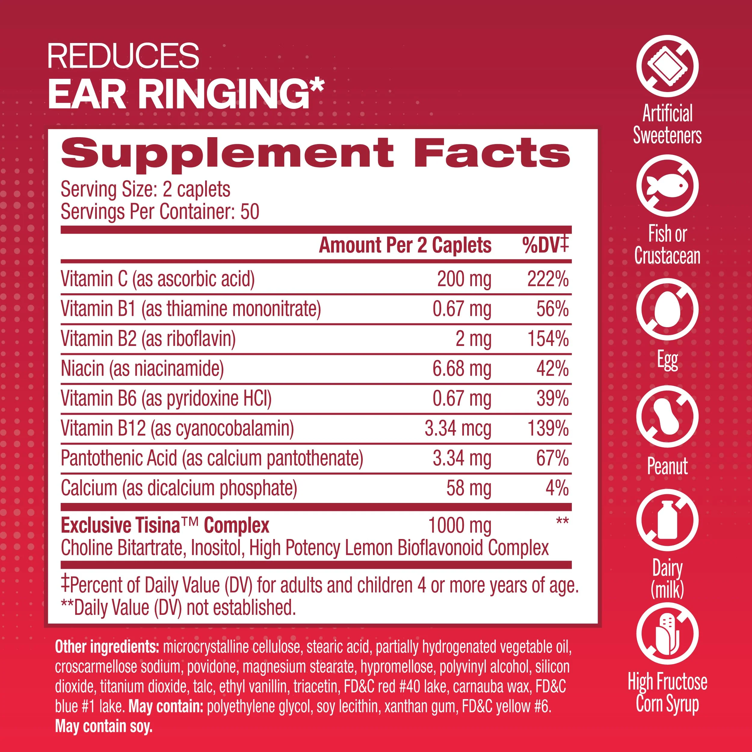 Lipo-Flavonoid Plus Tinnitus Relief - Doctor-Recommended Inner Ear Health - 150 Caplets - Image 5