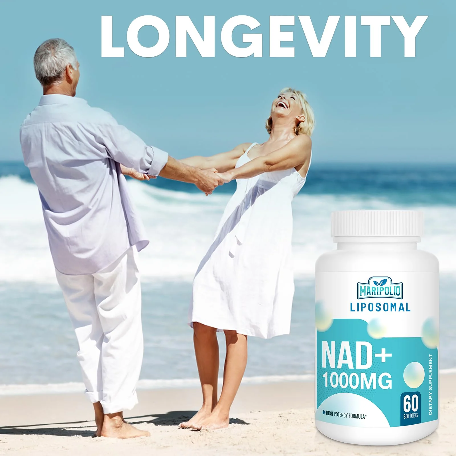 Liposomal NAD+ Supplement 1000 mg | Highest NAD Pontecy | Max Absorption | Pure NAD Supplement | Energy and DNA Repair, Aging Defense, Brain Function | 120 Softgels - Image 6