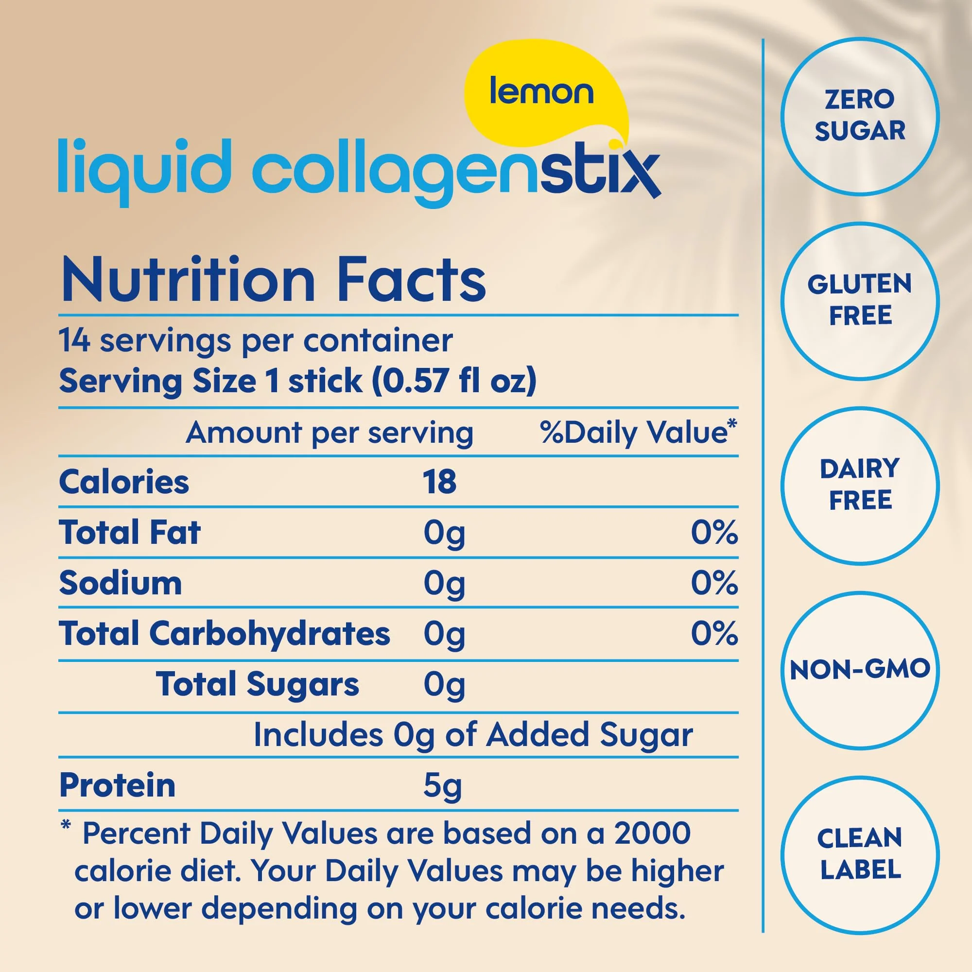Liquid Collagen Stix – Hydrolyzed Collagen Peptides (Lemon) – Grass-Fed Bovine | Hair, Skin & Nails | 14 Pack - Image 7