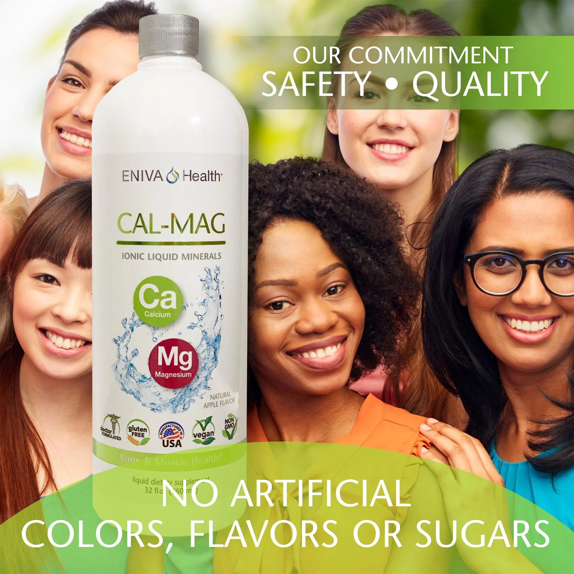Liquid Ionic Calcium Magnesium Supplement (32oz) – Healthy Bones, Hair & Nails | Eniva Health - Image 4