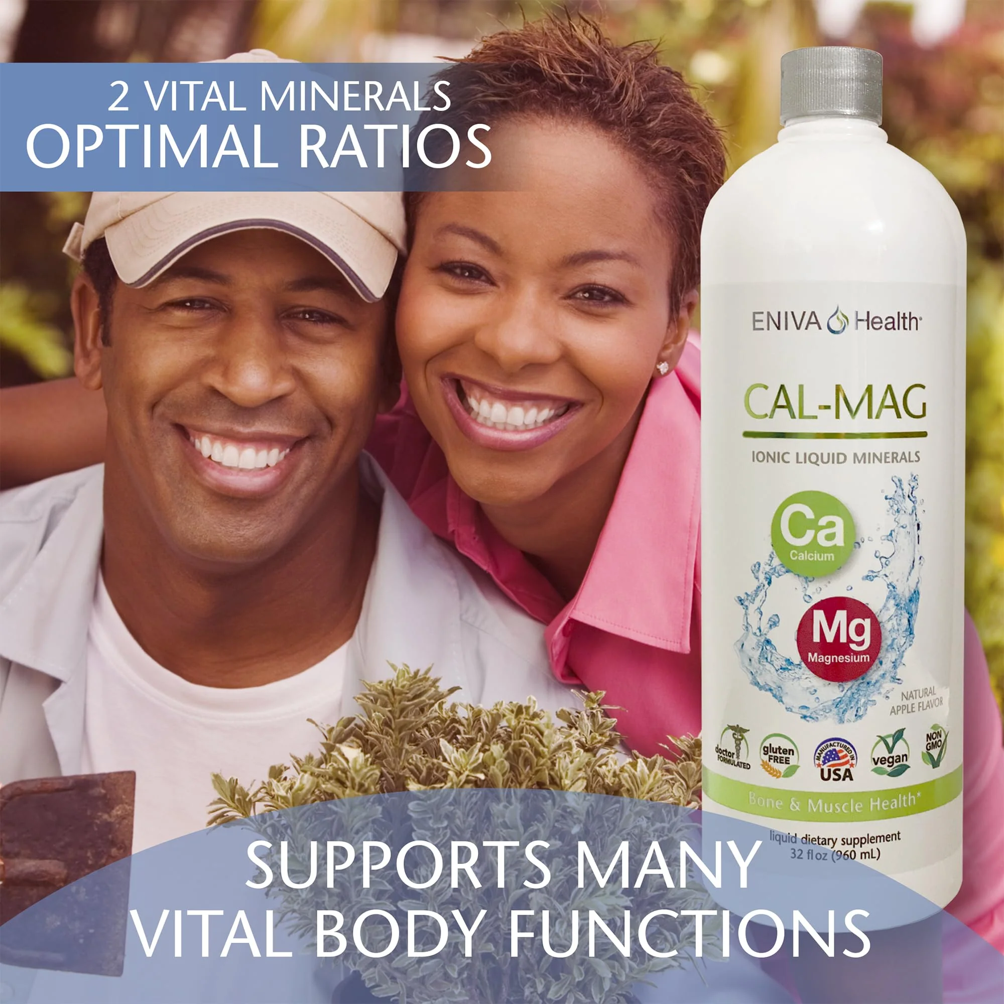 Liquid Ionic Calcium Magnesium Supplement (32oz) – Healthy Bones, Hair & Nails | Eniva Health - Image 5
