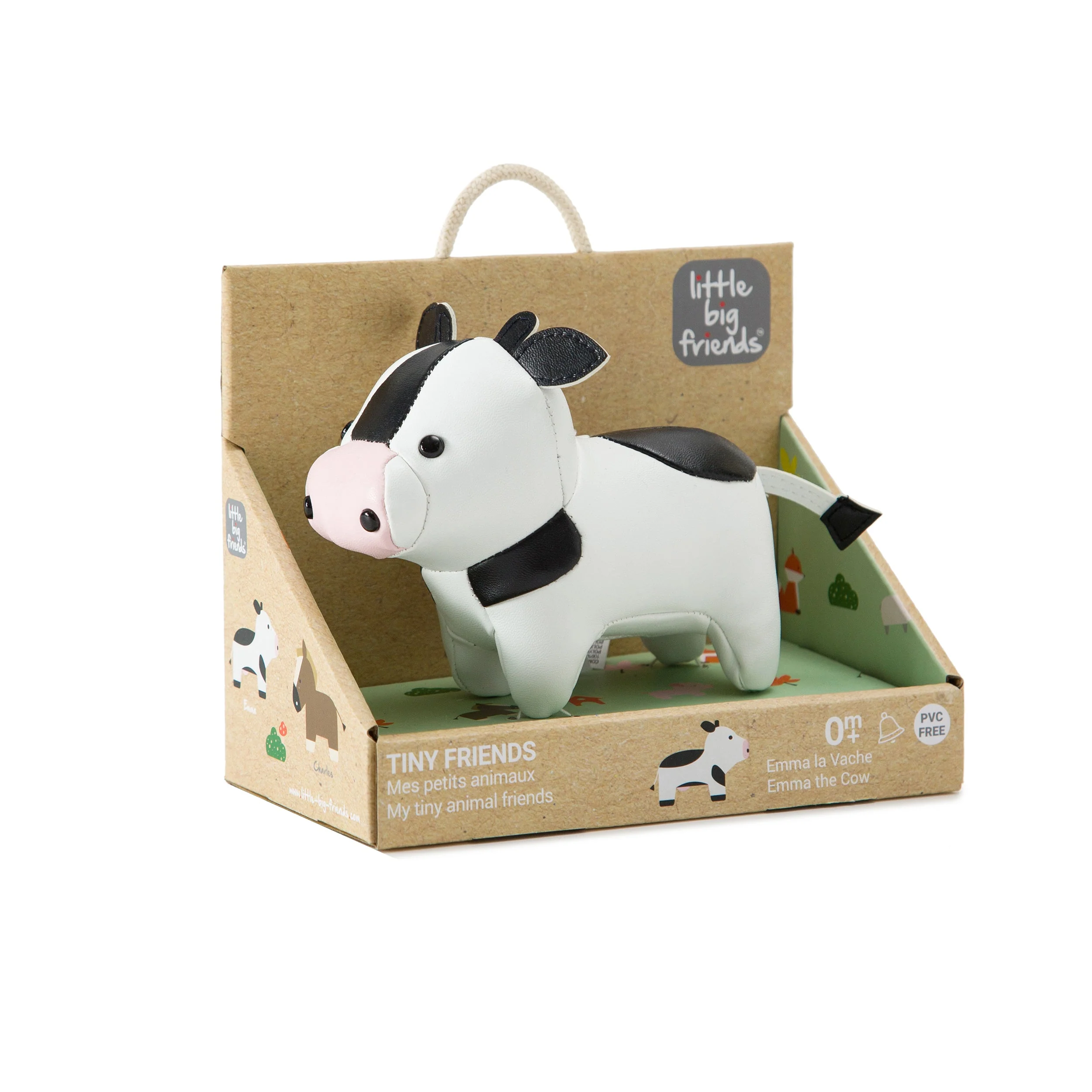 Little Big Friends - Farm Collection Tiny Friends Rattle Toy - Cow - Image 6