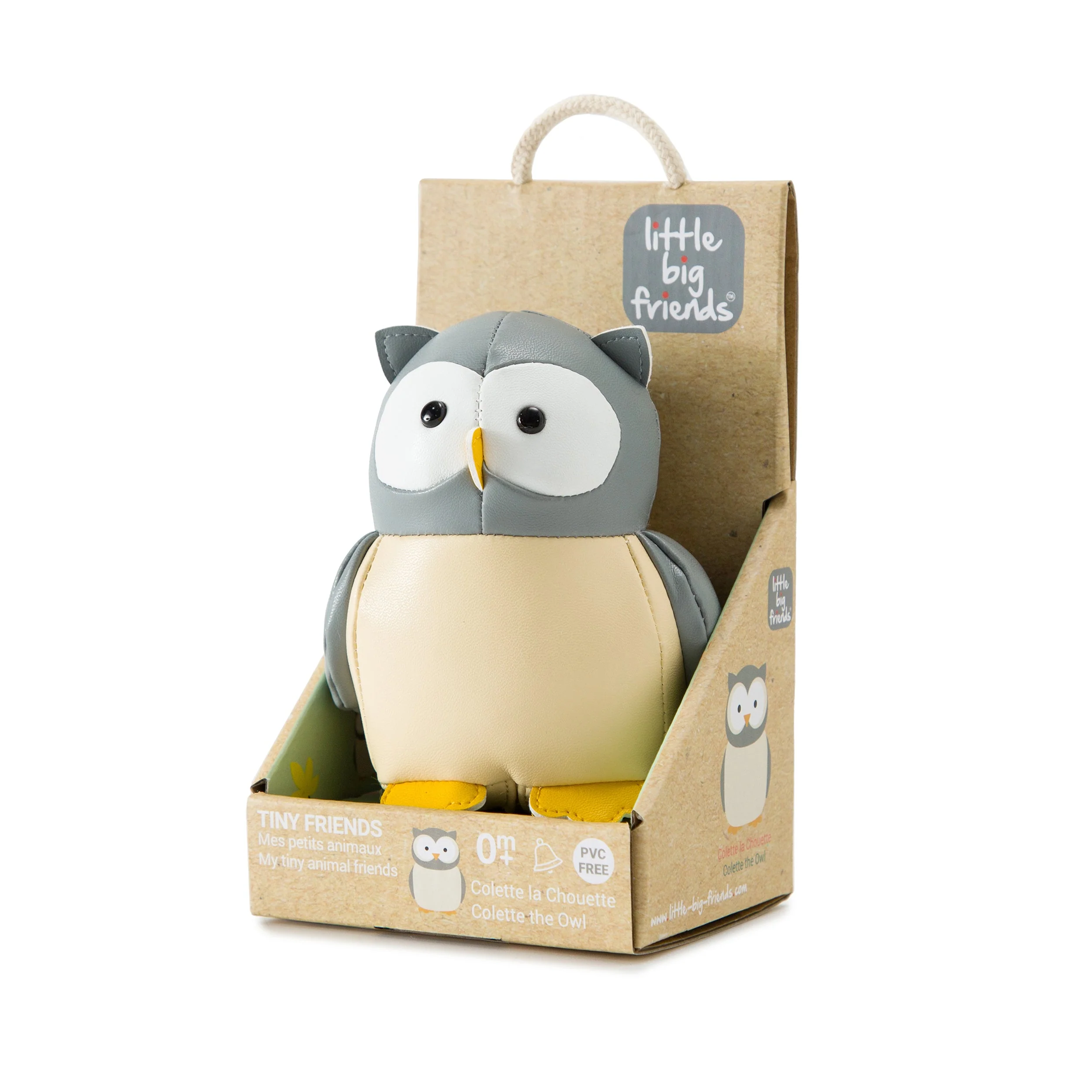 Little Big Friends - Farm Collection Tiny Friends Rattle Toy - Owl - Image 5