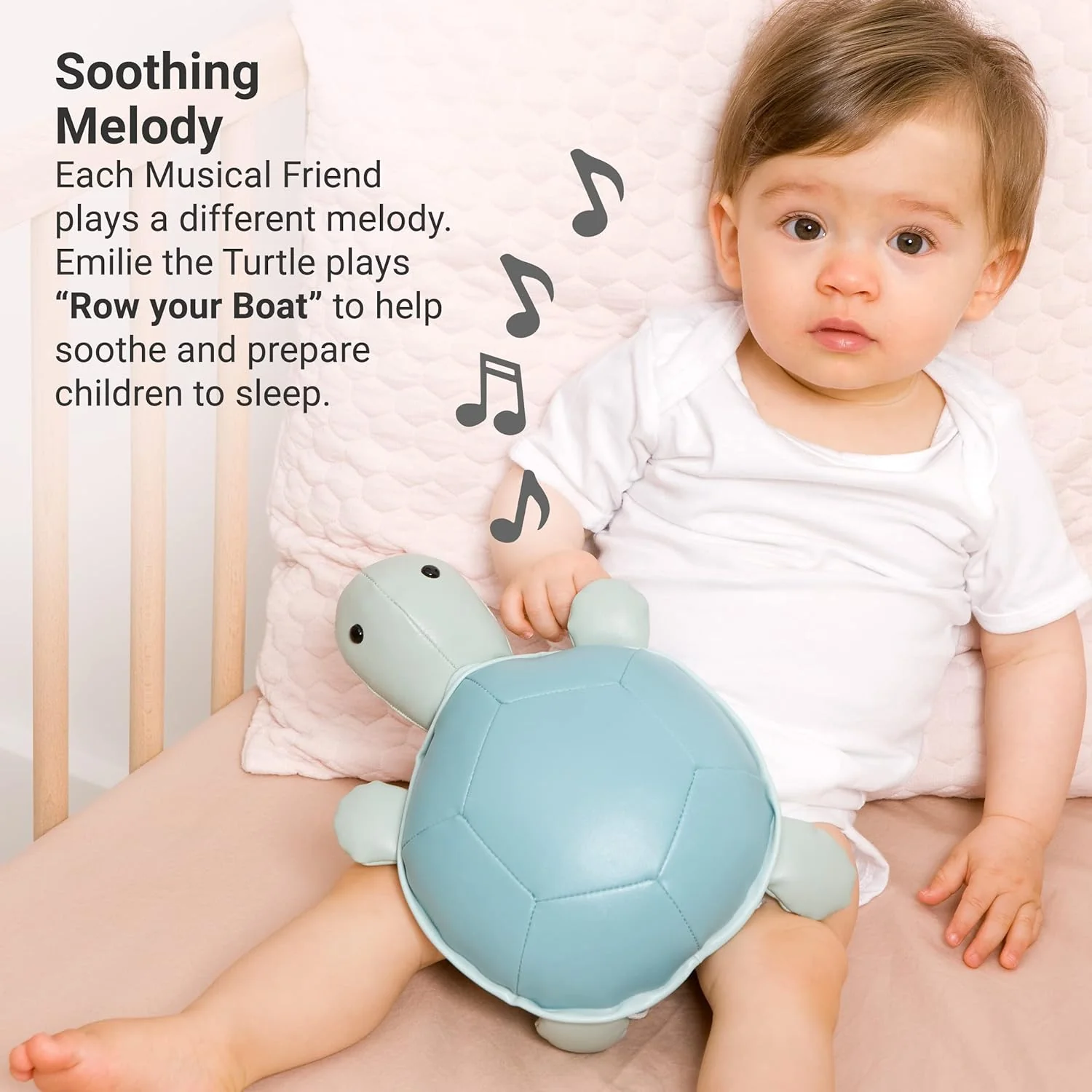Little Big Friends: Sea Collection Pull-String Musical Animal Toy - Emilie the Turtle - Image 12