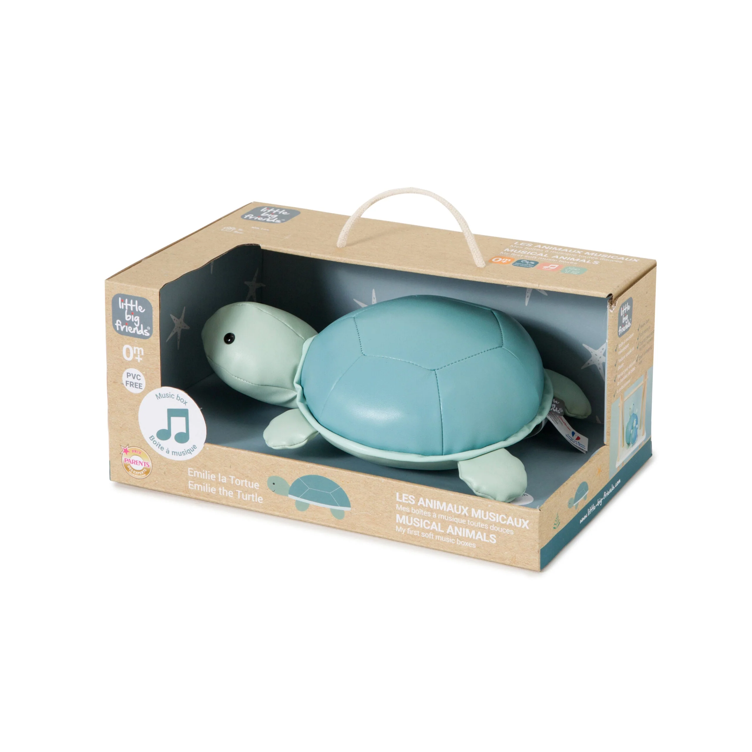 Little Big Friends: Sea Collection Pull-String Musical Animal Toy - Emilie the Turtle - Image 7