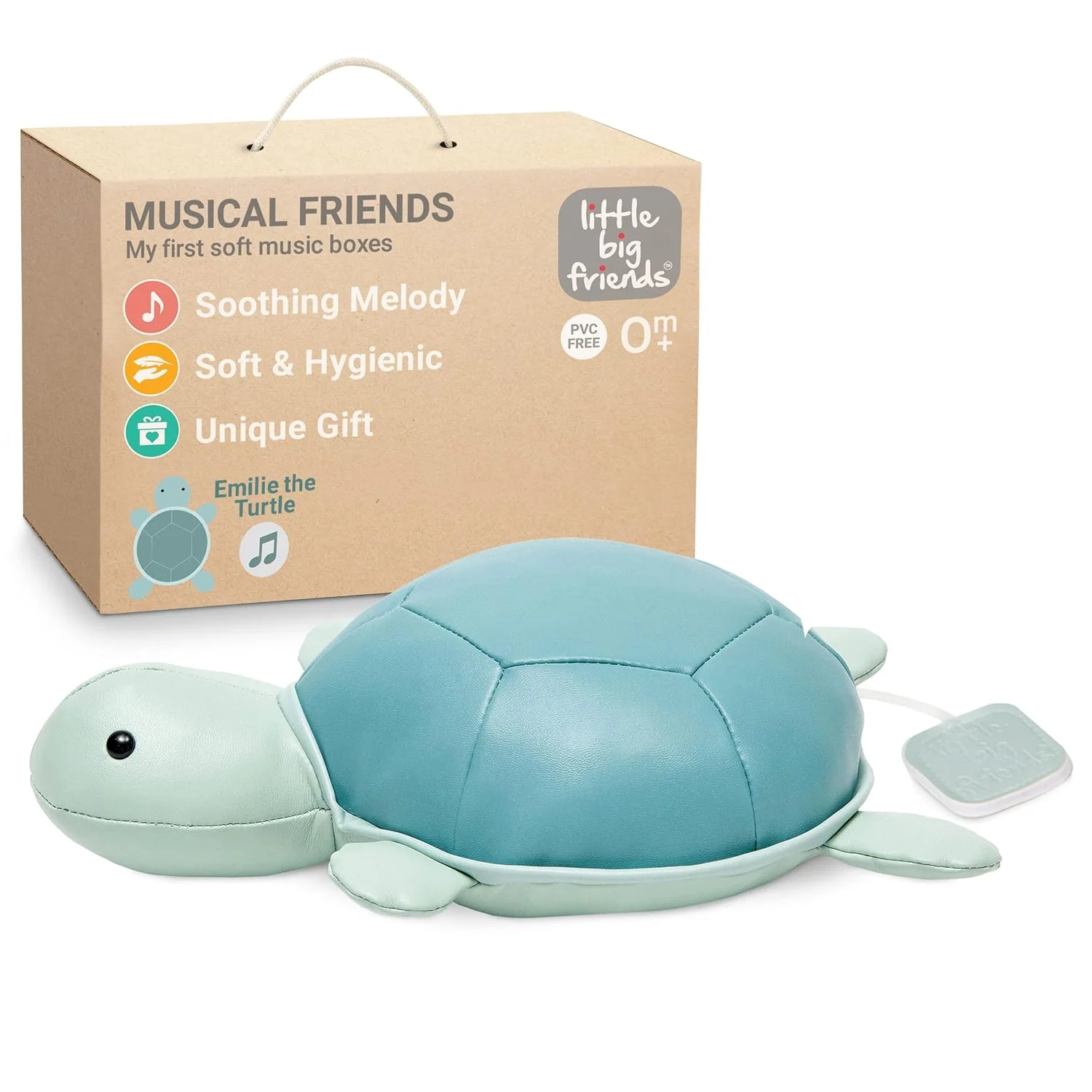 Little Big Friends: Sea Collection Pull-String Musical Animal Toy - Emilie the Turtle - Image 8