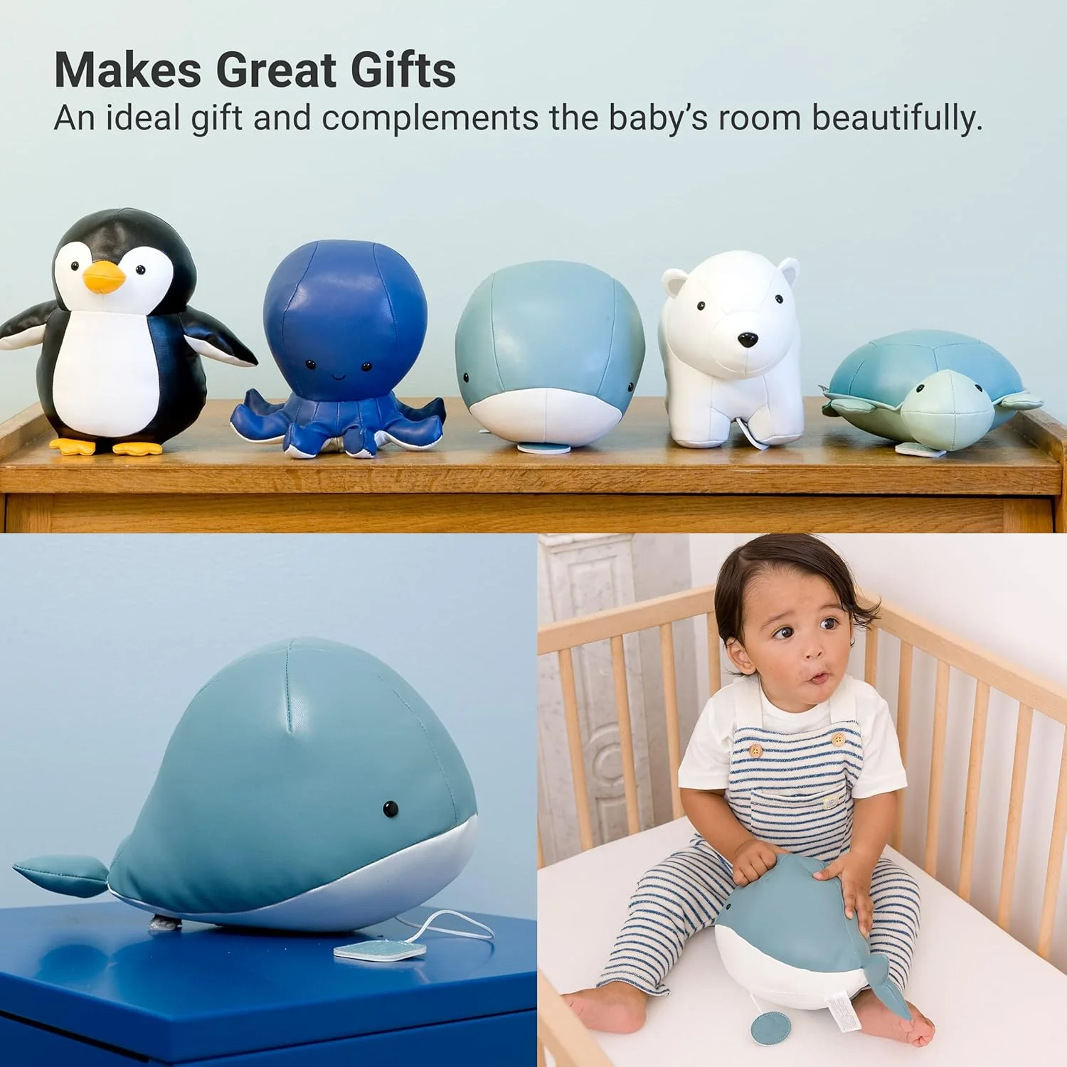 Little Big Friends: Sea Collection Pull-String Musical Animal Toy - Madeleine the Whale - Image 8