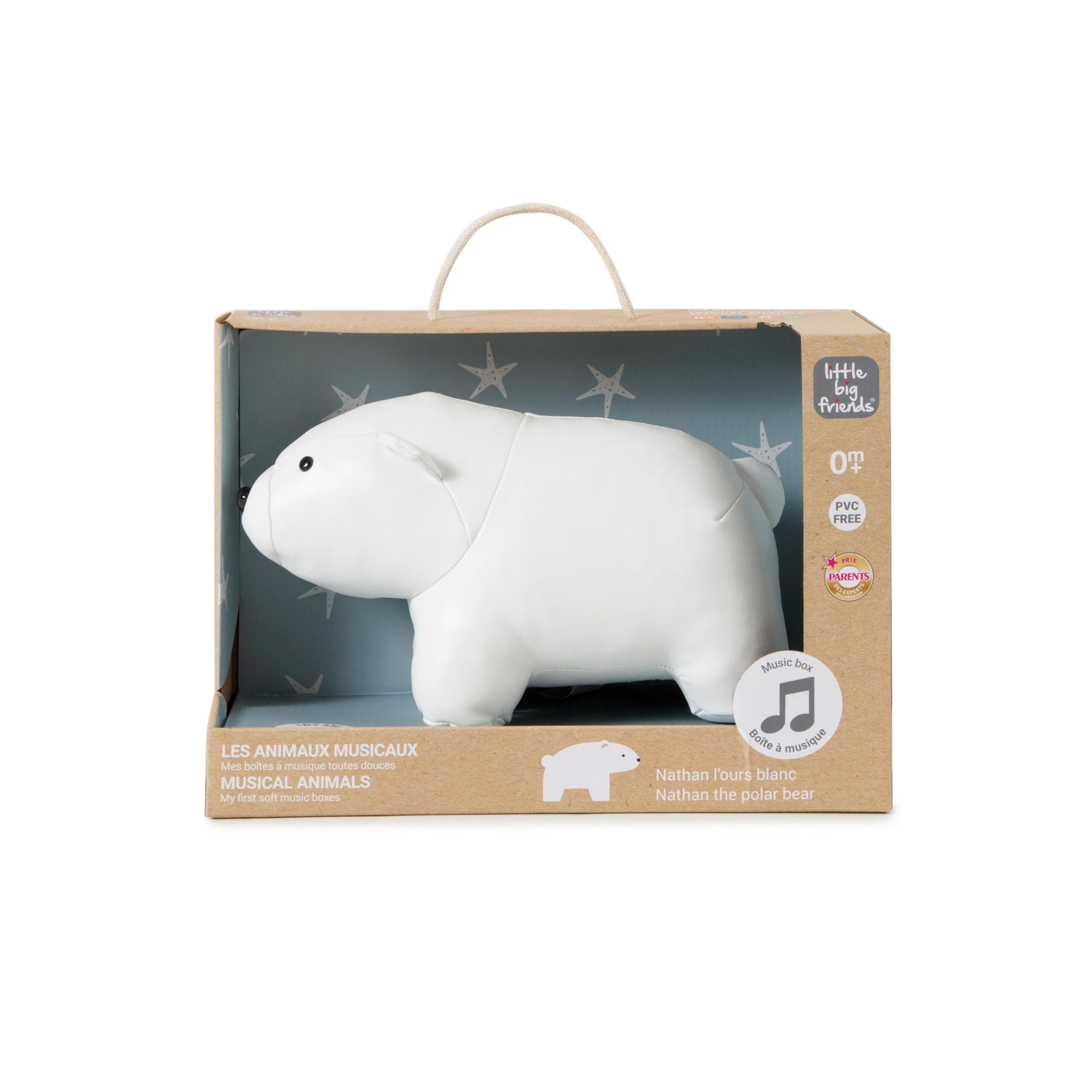 Little Big Friends: Sea Collection Pull-String Musical Animal Toy - Nathan the Polar Bear - Image 8