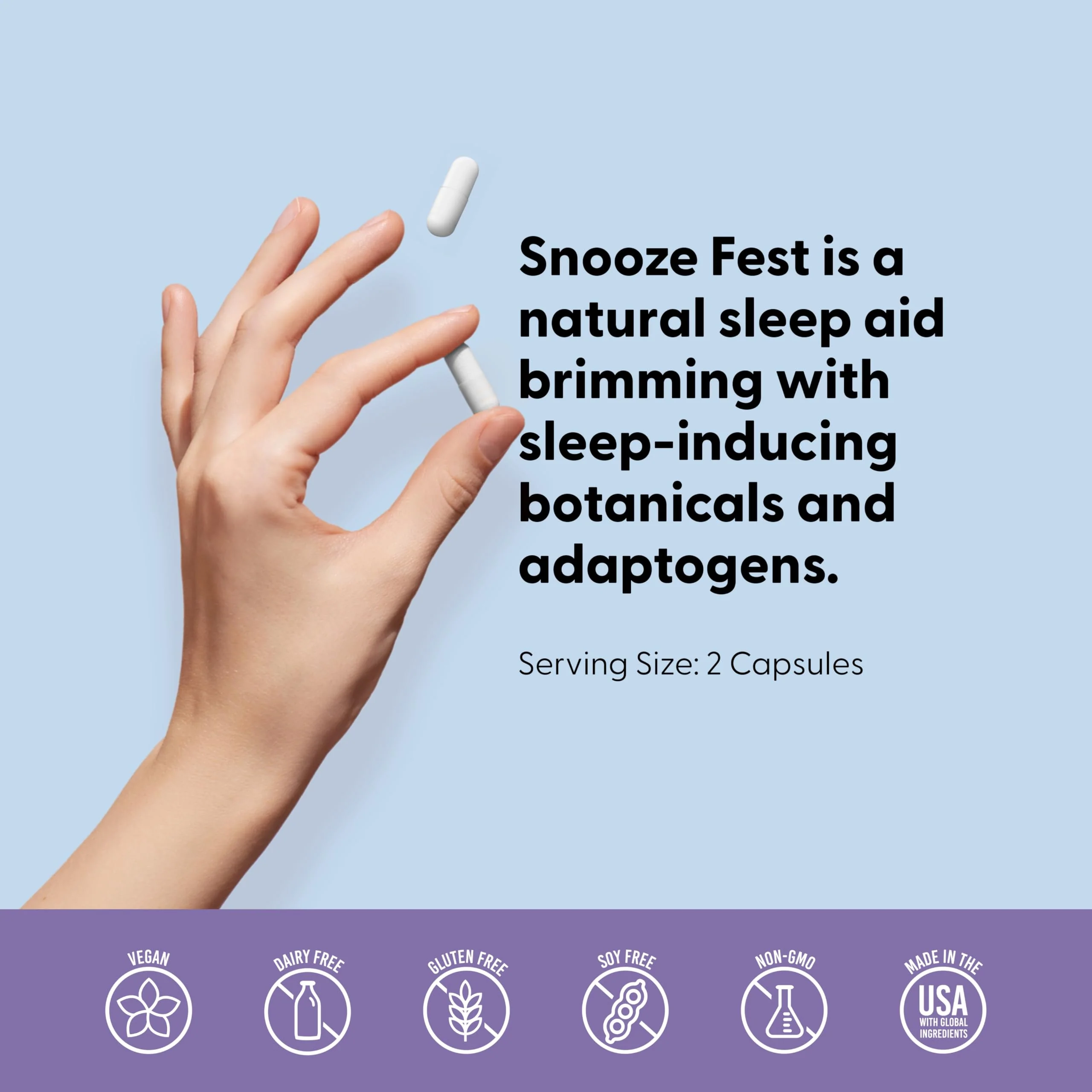 LIVELY VITAMIN CO Snooze Fest | Full REM Sleep Support, Relaxation & Recovery | 120 Count - Image 5