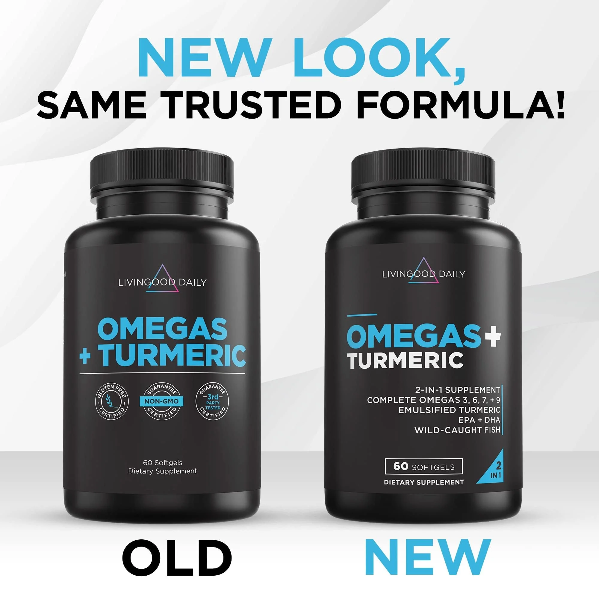 Livingood Daily Omega 3-6-9 Plus Turmeric Curcumin — EPA & DHA, 60 Softgels - Image 10
