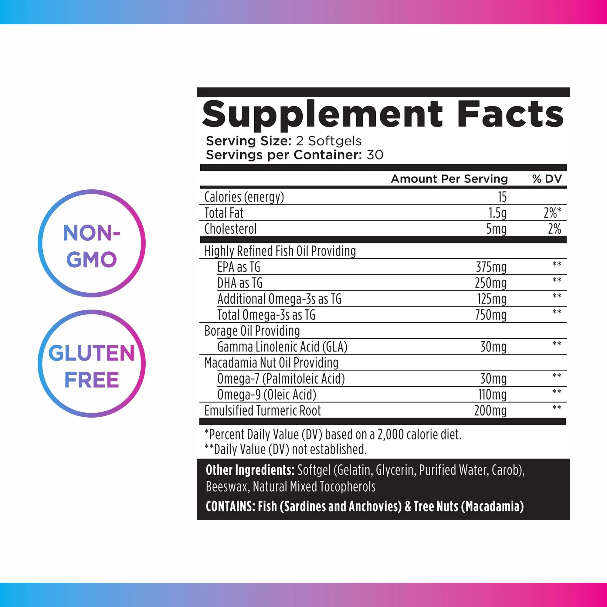 Livingood Daily Omega 3-6-9 Plus Turmeric Curcumin — EPA & DHA, 60 Softgels - Image 6