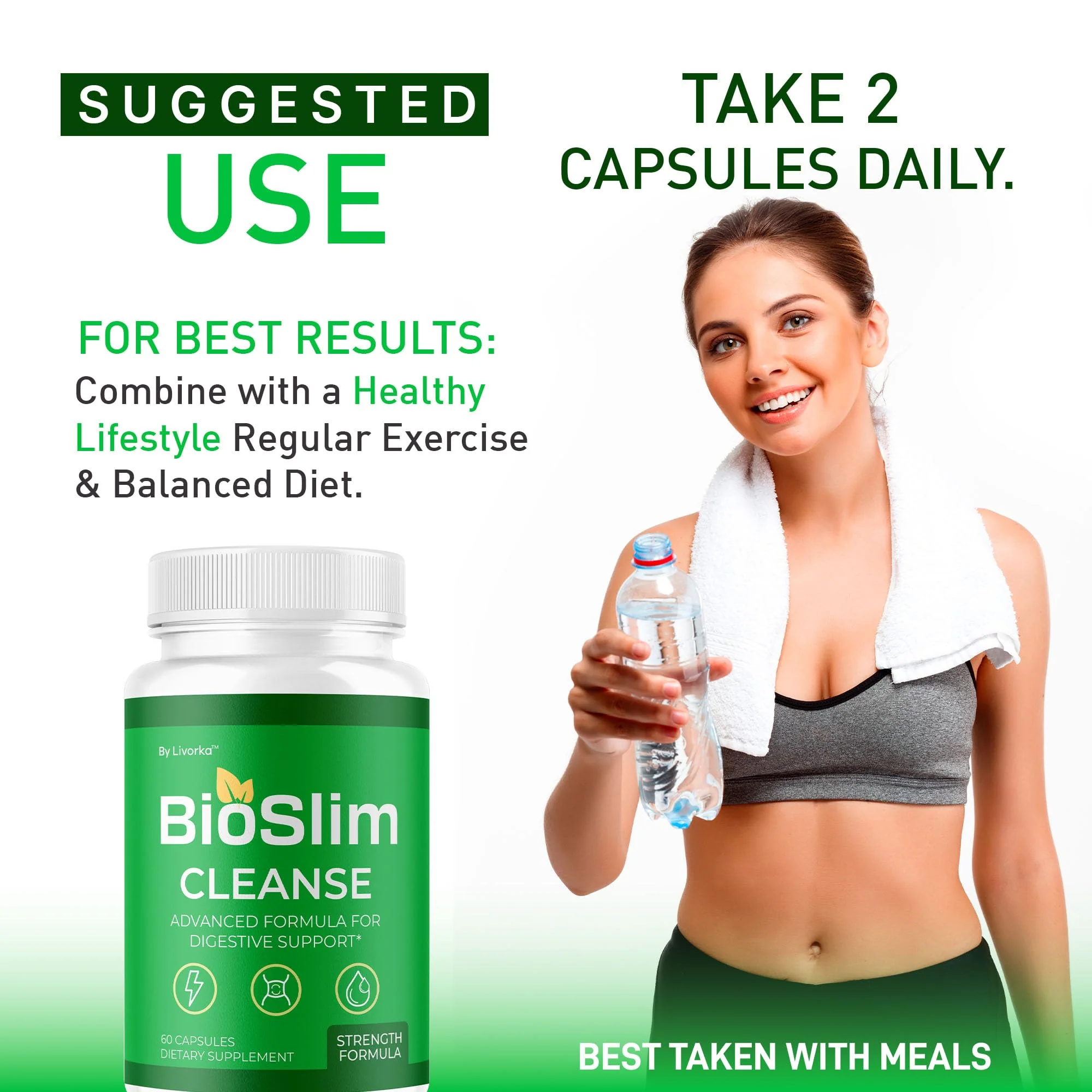 LIVORKA BioSlim Cleanse Capsules – 3 Pack Premium Digestive Support, 180 Capsules - Image 6