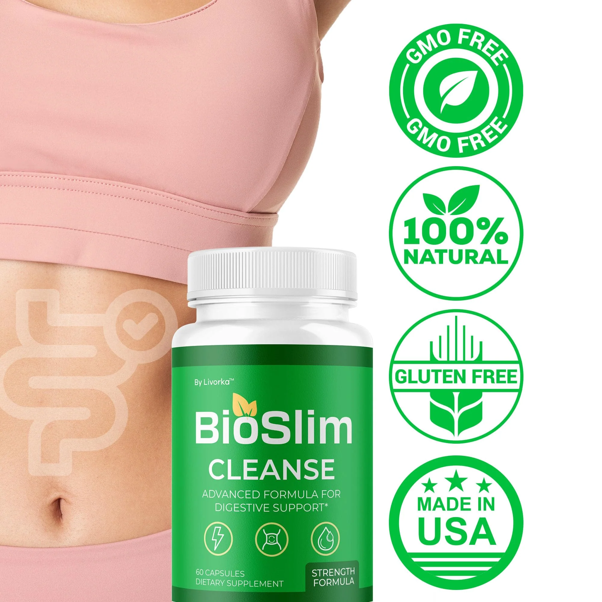 LIVORKA BioSlim Cleanse Capsules – 3 Pack Premium Digestive Support, 180 Capsules - Image 7