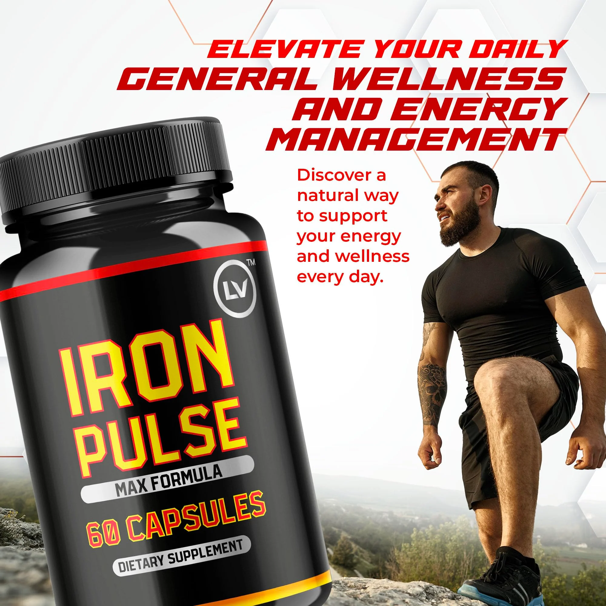 LIVORKA IronPulse Capsules (3 Pack) – IronPulse Max Formula, 180 Capsules - Image 2