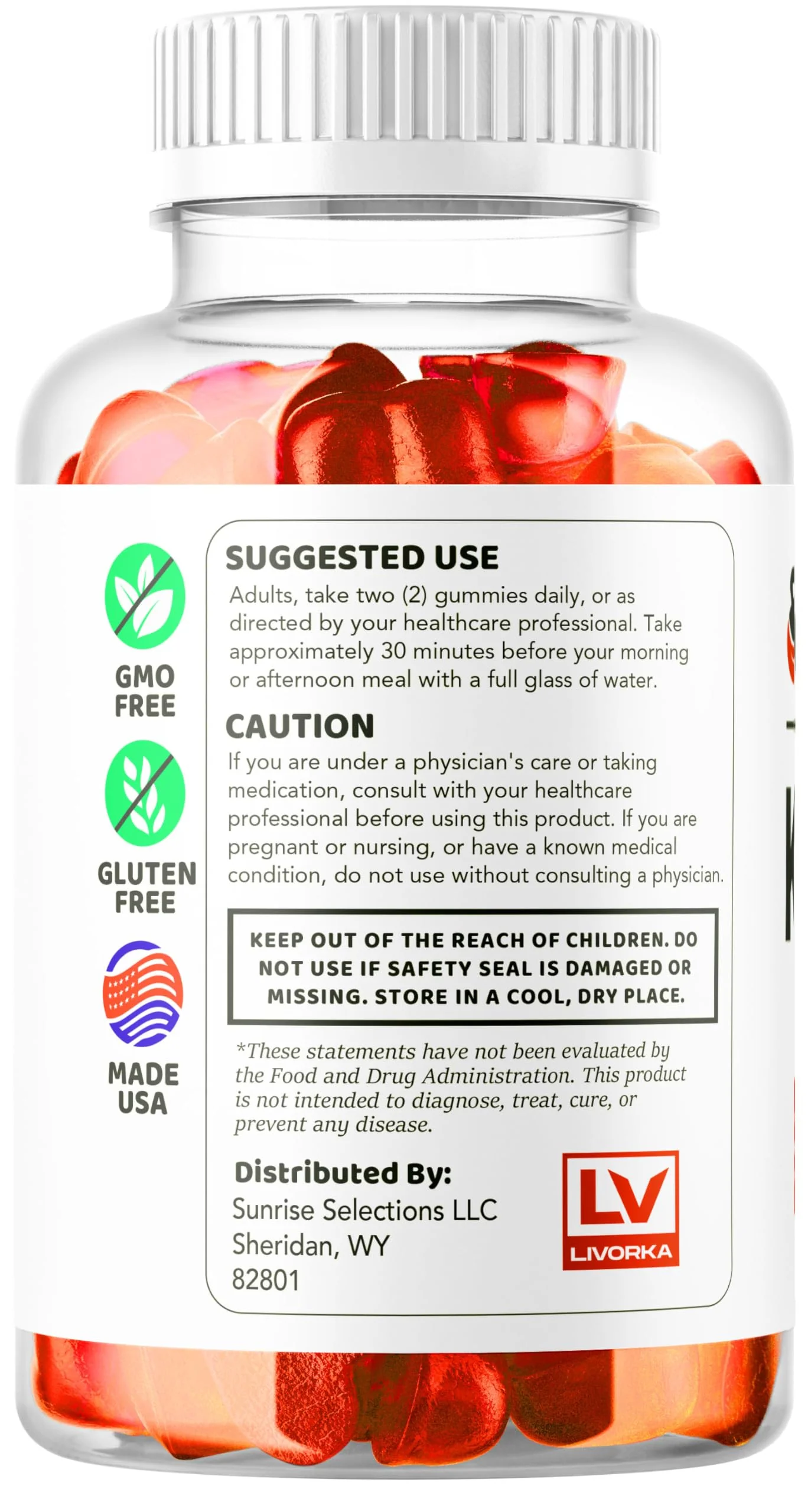 LIVORKA Keto Lean ACV Gummies – 2 Pack, 120 Gummies - Image 6