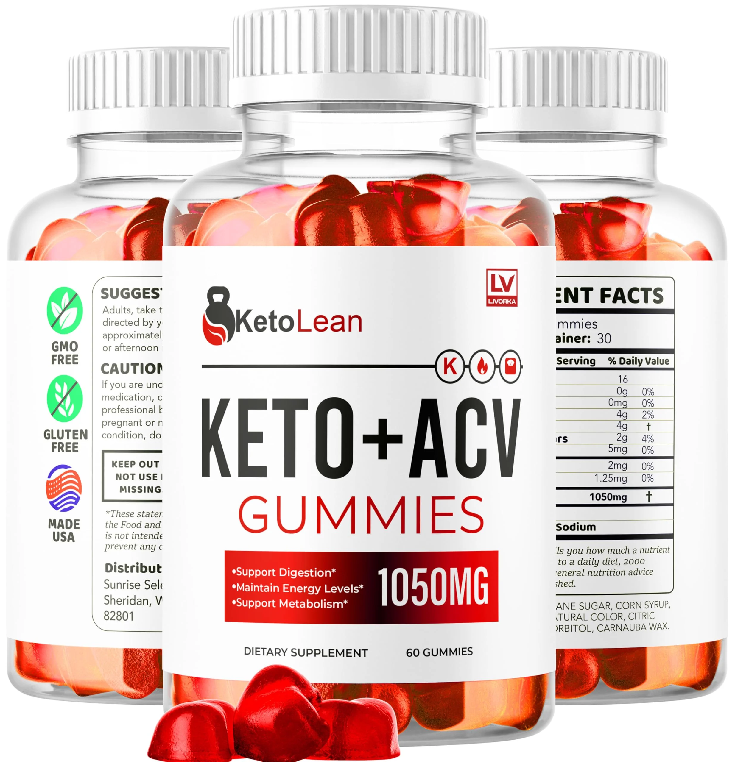 LIVORKA Keto Lean ACV Gummies – 2 Pack, 120 Gummies - Image 8