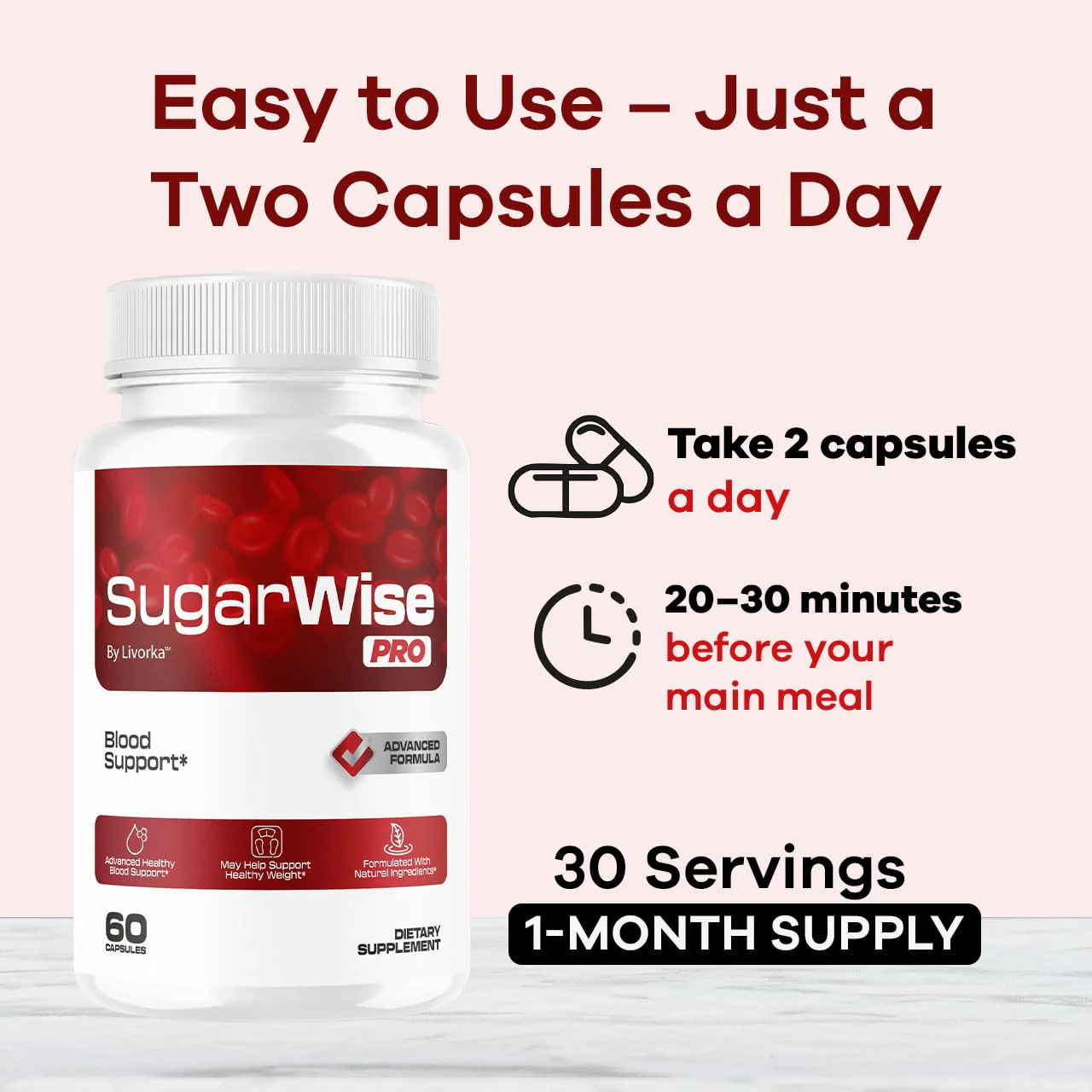 LIVORKA SugarWise Pro Capsules - 2 Pack | All-Natural Multivitamin Support - Image 13