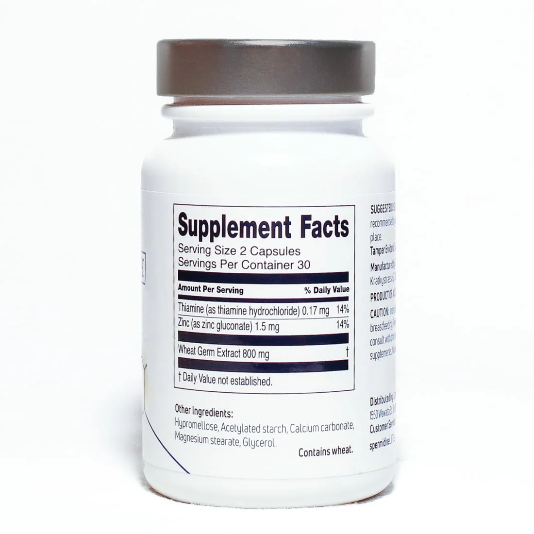 Longevity Labs SpermidineLIFE – Vegan Wheat Germ Extract with Zinc for Autophagy, 60 Capsules - Image 3