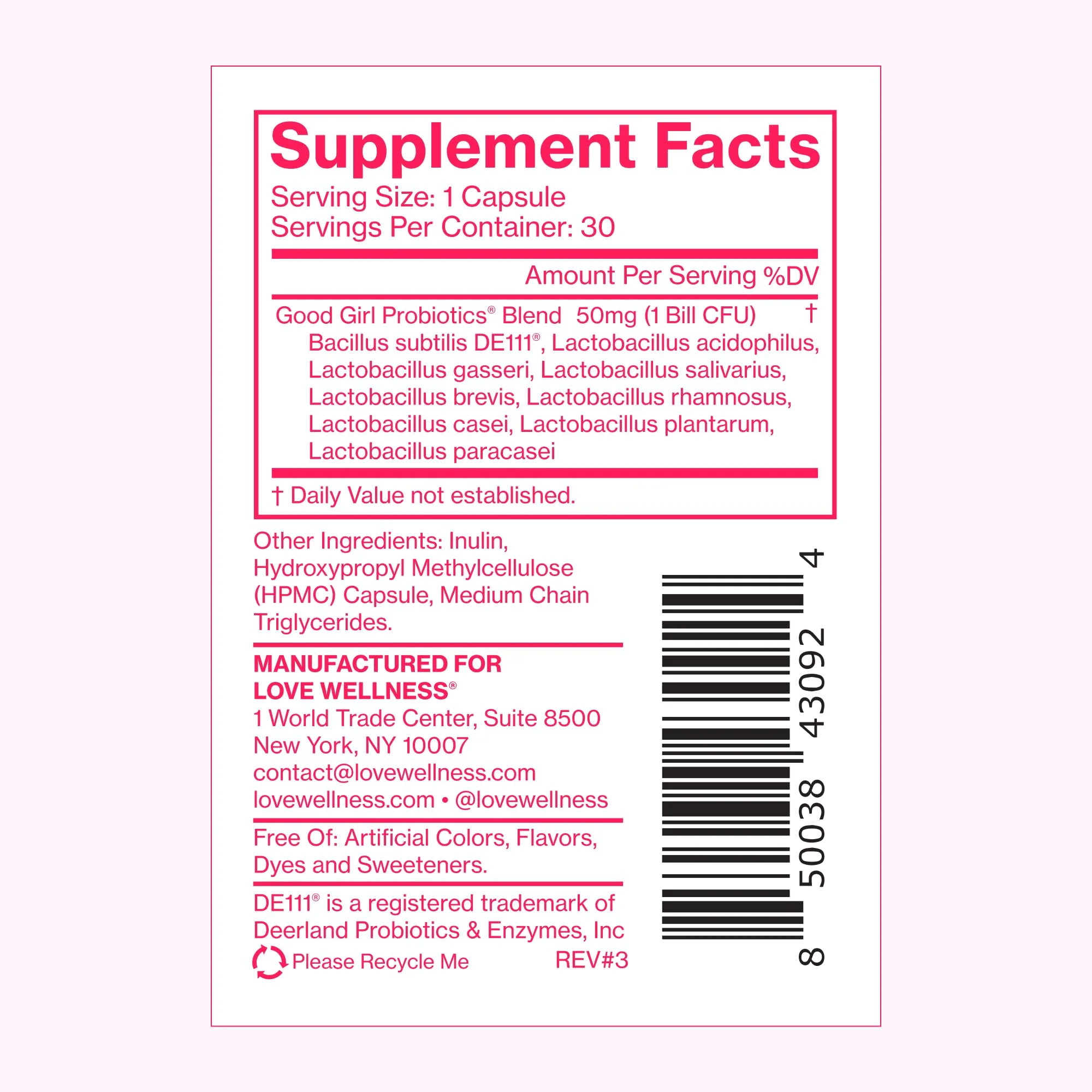 Love Wellness Good Girl Probiotics & Healthy V Vitamin | Women's Wellness Duo - Image 5