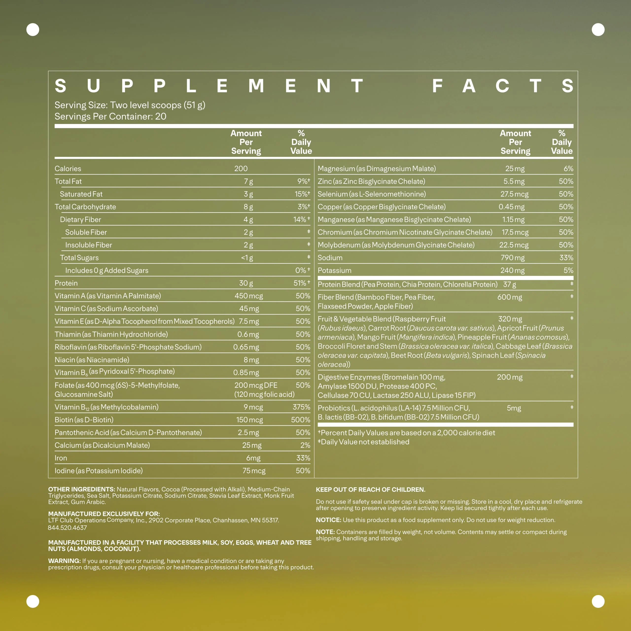 LTH Fuel Vegan & All-in-One - 30g Plant-Based Protein (Chocolate), 20 Servings - Image 3