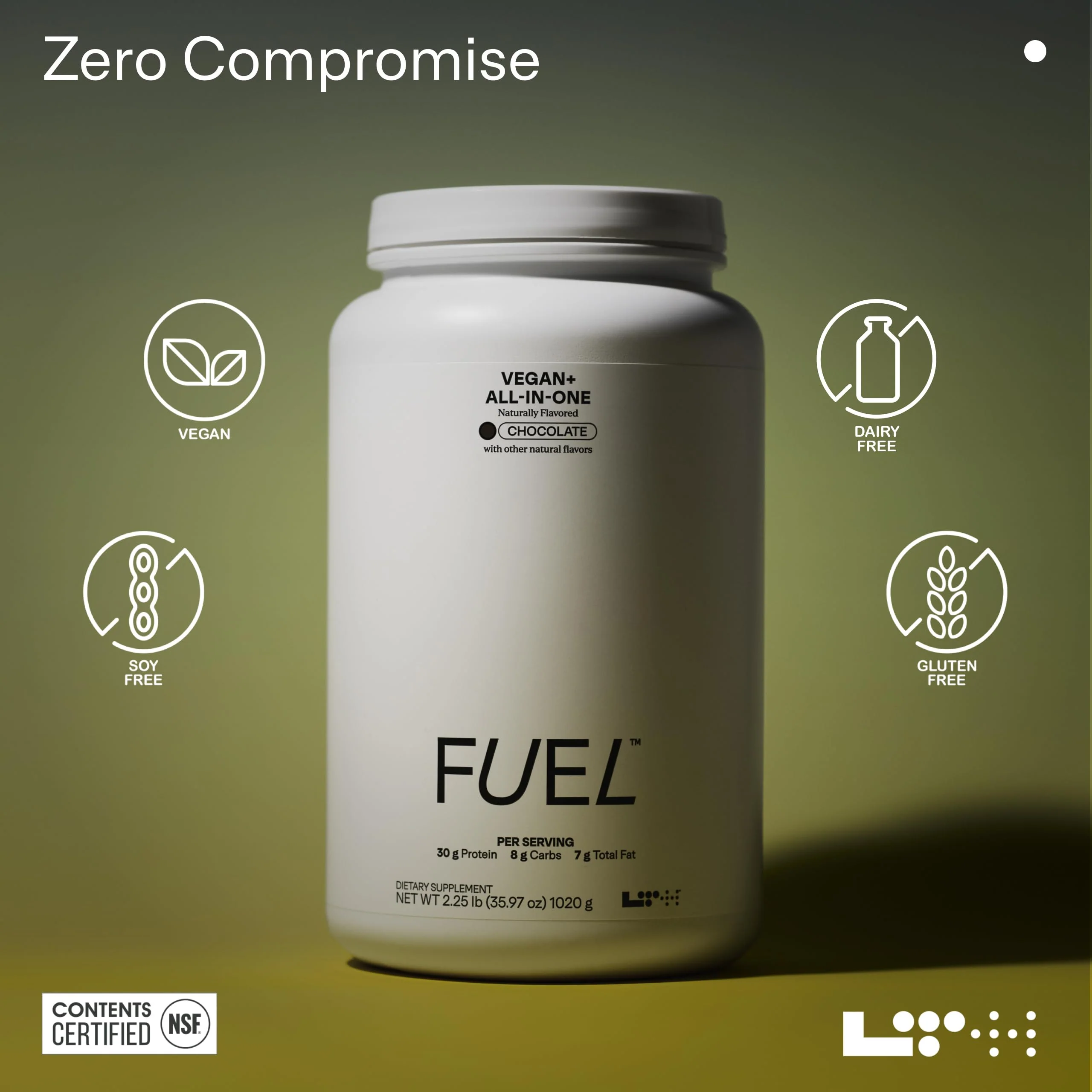 LTH Fuel Vegan & All-in-One - 30g Plant-Based Protein (Chocolate), 20 Servings - Image 8