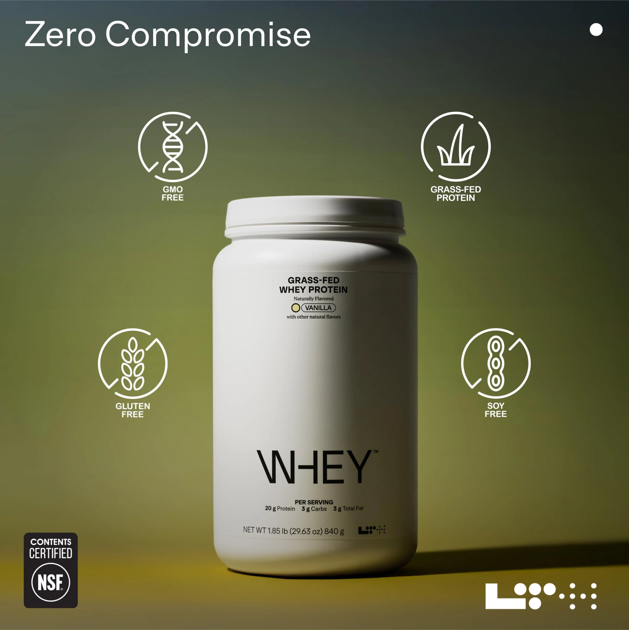 LTH Whey Protein - Grass-Fed Whey Protein Powder with Amino Acids | Lean Muscle & Recovery - Vanilla, 930 Grams - Image 2