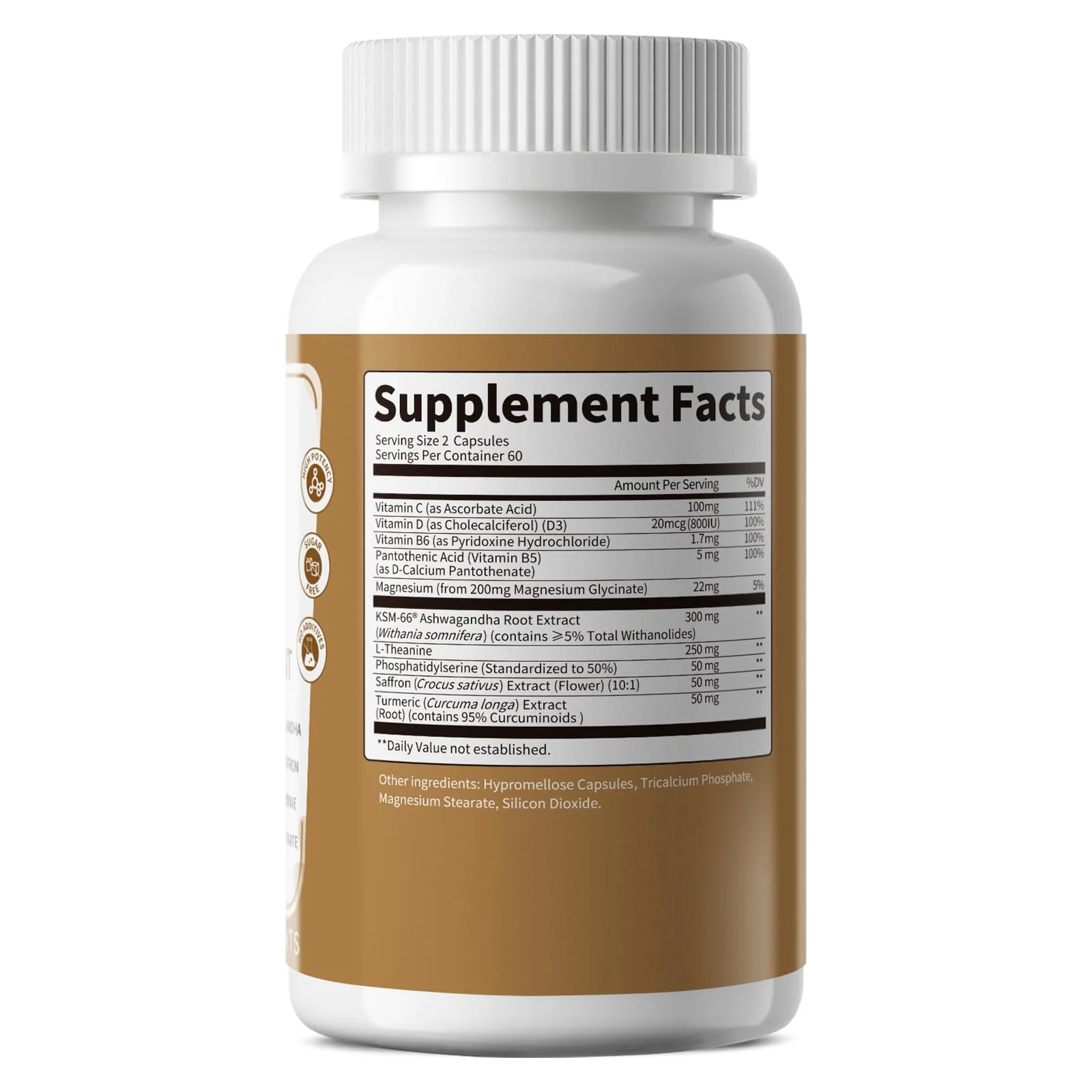 Lukaree 10-in-1 Cortisol Supplements – KSM-66 Ashwagandha + L-Theanine, 120 Caps (2 Pack) - Image 15