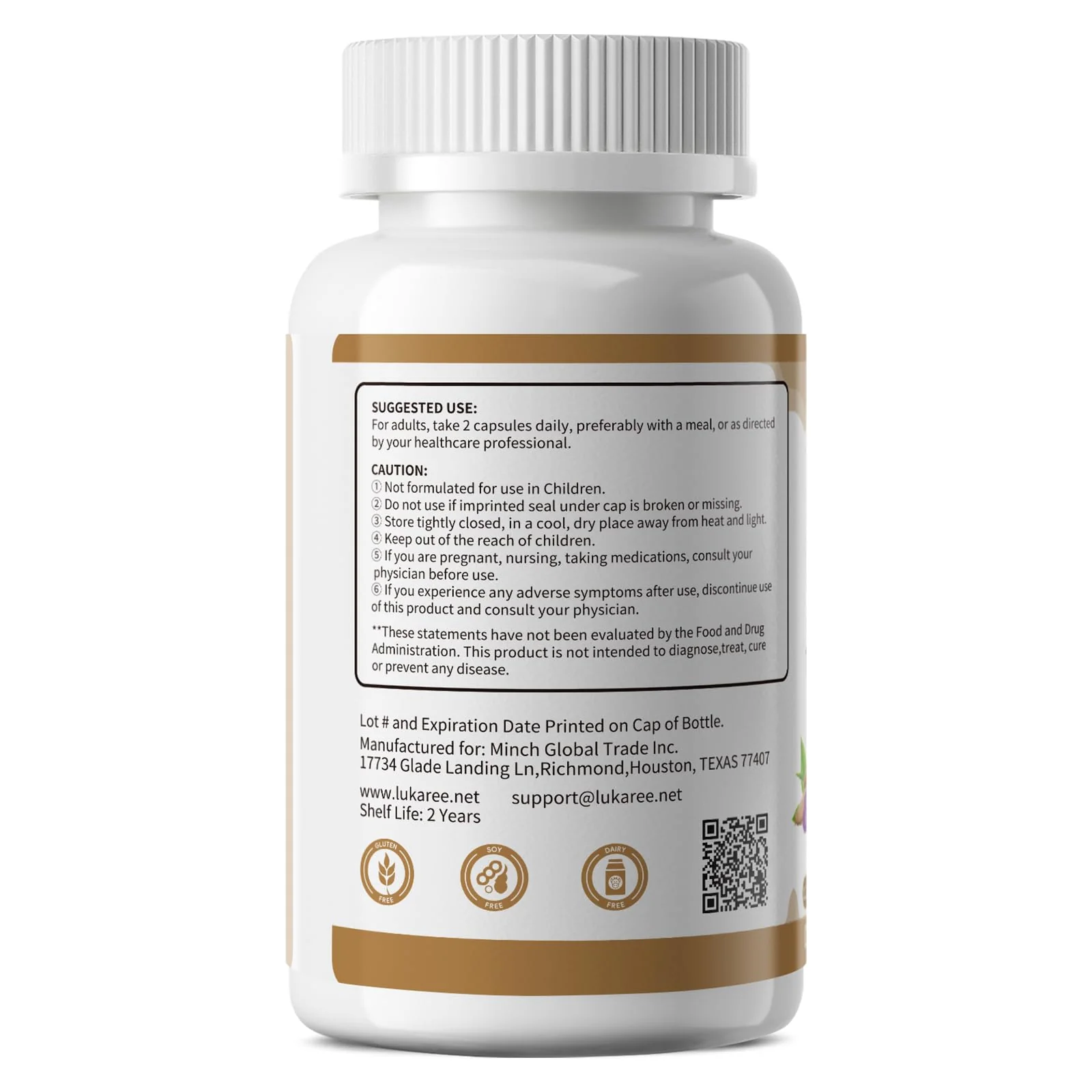 Lukaree 10-in-1 Cortisol Supplements – KSM-66 Ashwagandha + L-Theanine, 120 Caps (2 Pack) - Image 16