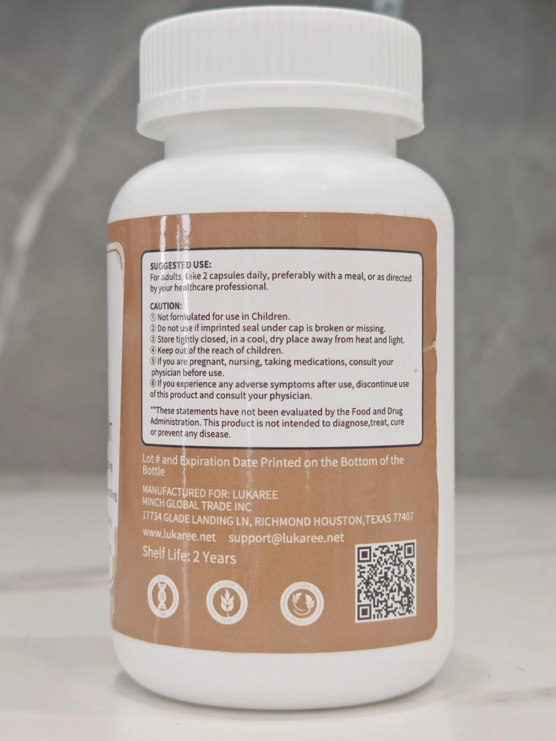Lukaree 10-in-1 Cortisol Supplements – KSM-66 Ashwagandha + L-Theanine, 120 Caps (2 Pack) - Image 6
