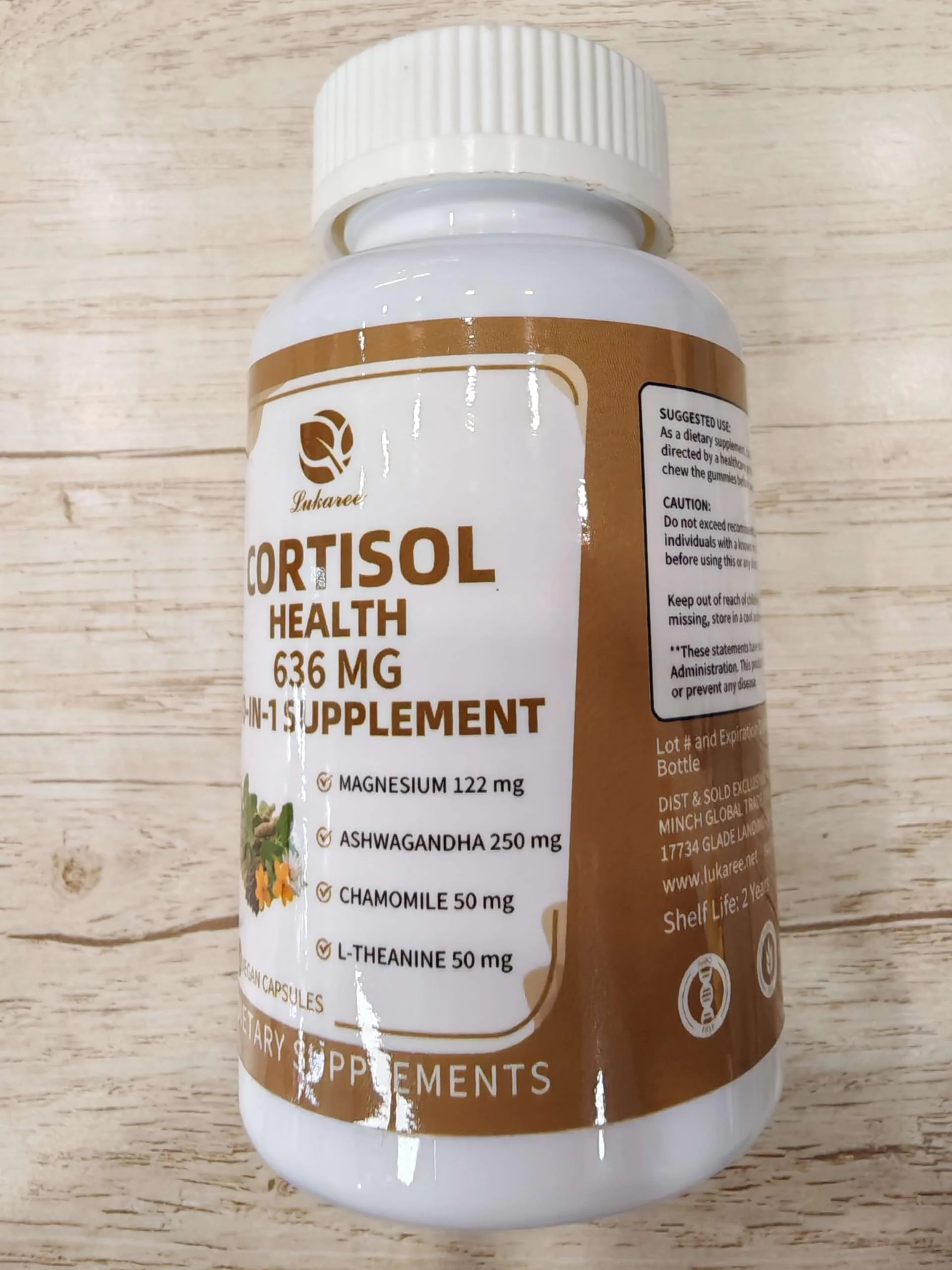 Lukaree 10-in-1 Cortisol Supplements – KSM-66 Ashwagandha + L-Theanine, 120 Caps (2 Pack) - Image 8