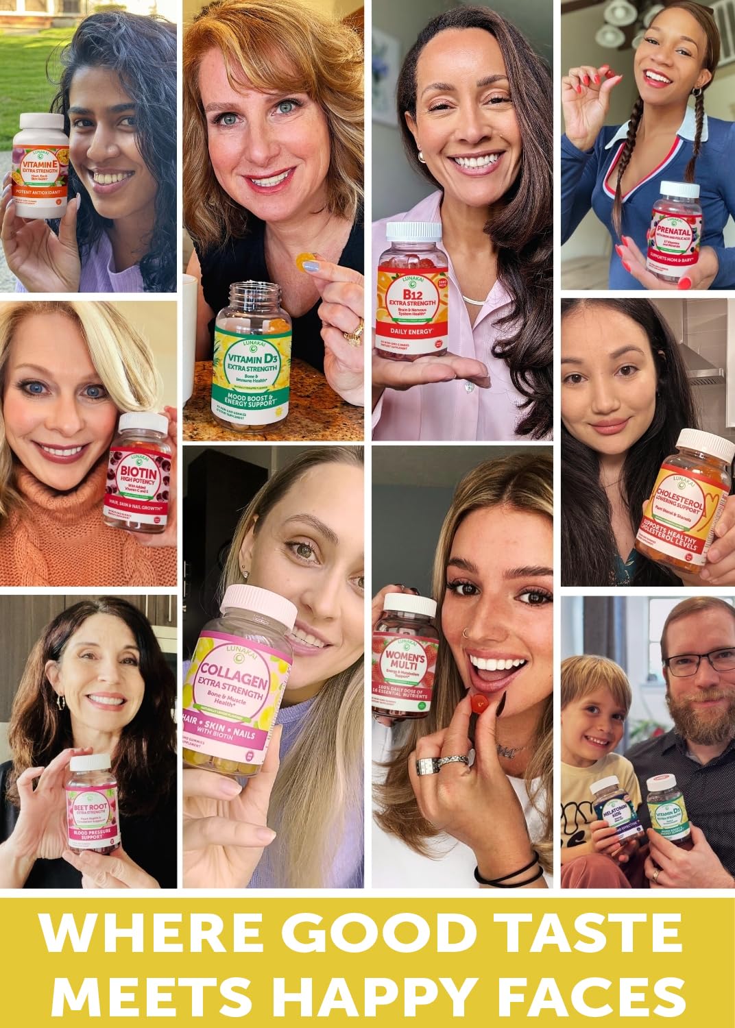 Lunakai Collagen Gummies 200mg - Non-GMO Anti-Aging for Hair, Skin & Nails - Image 4