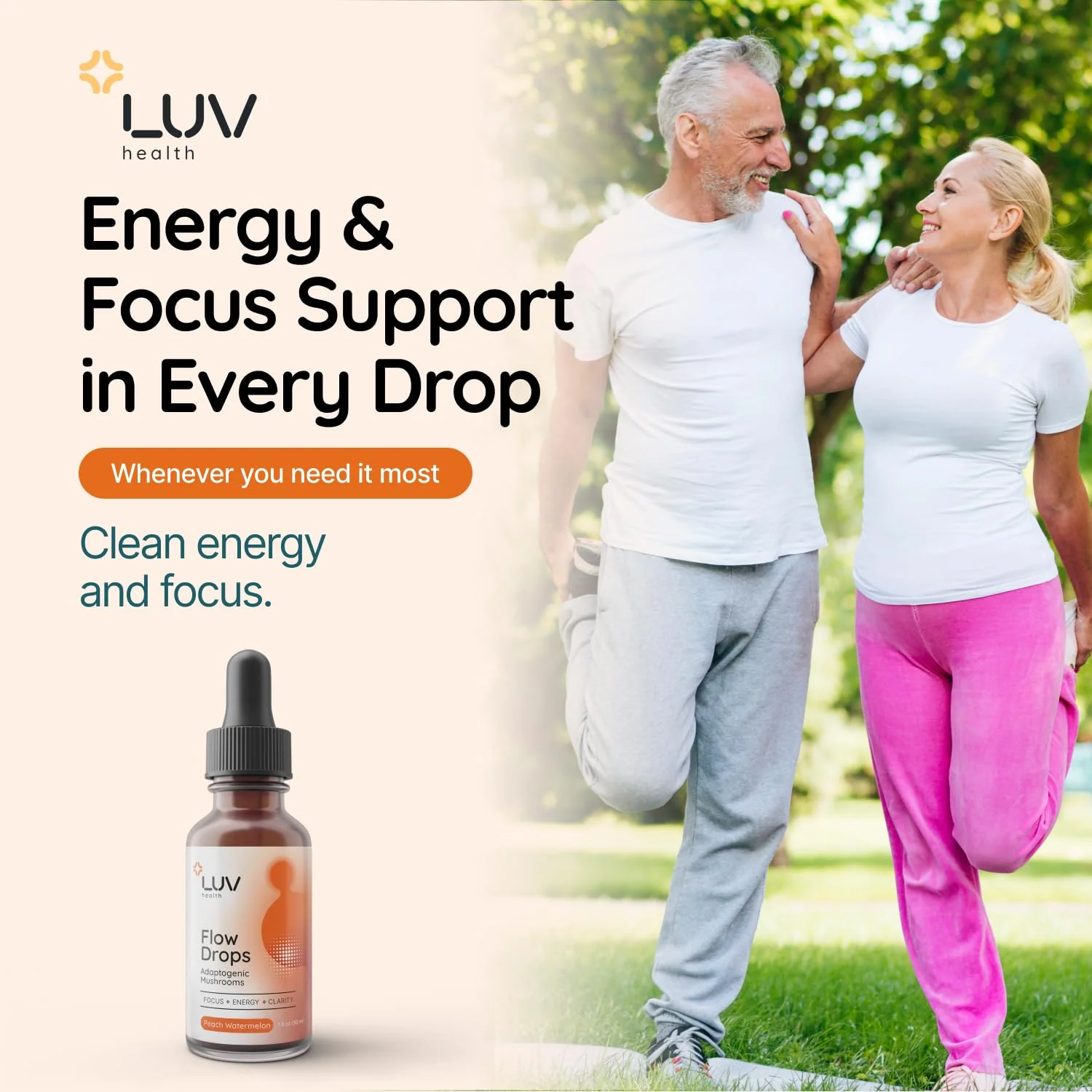 LUV health Flow Drops® – Energy, Focus & Immune Support (Vegan, USA-Made) 4-Pack - Image 11