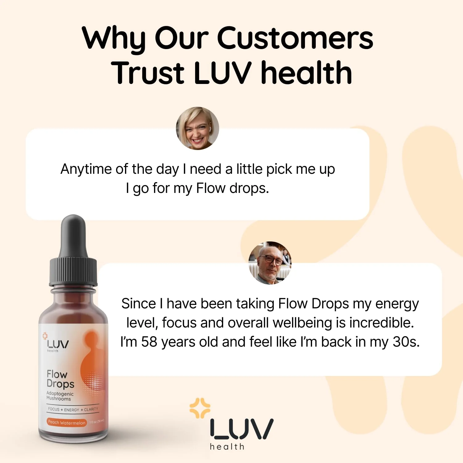 LUV health Flow Drops® – Energy, Focus & Immune Support (Vegan, USA-Made) 4-Pack - Image 13