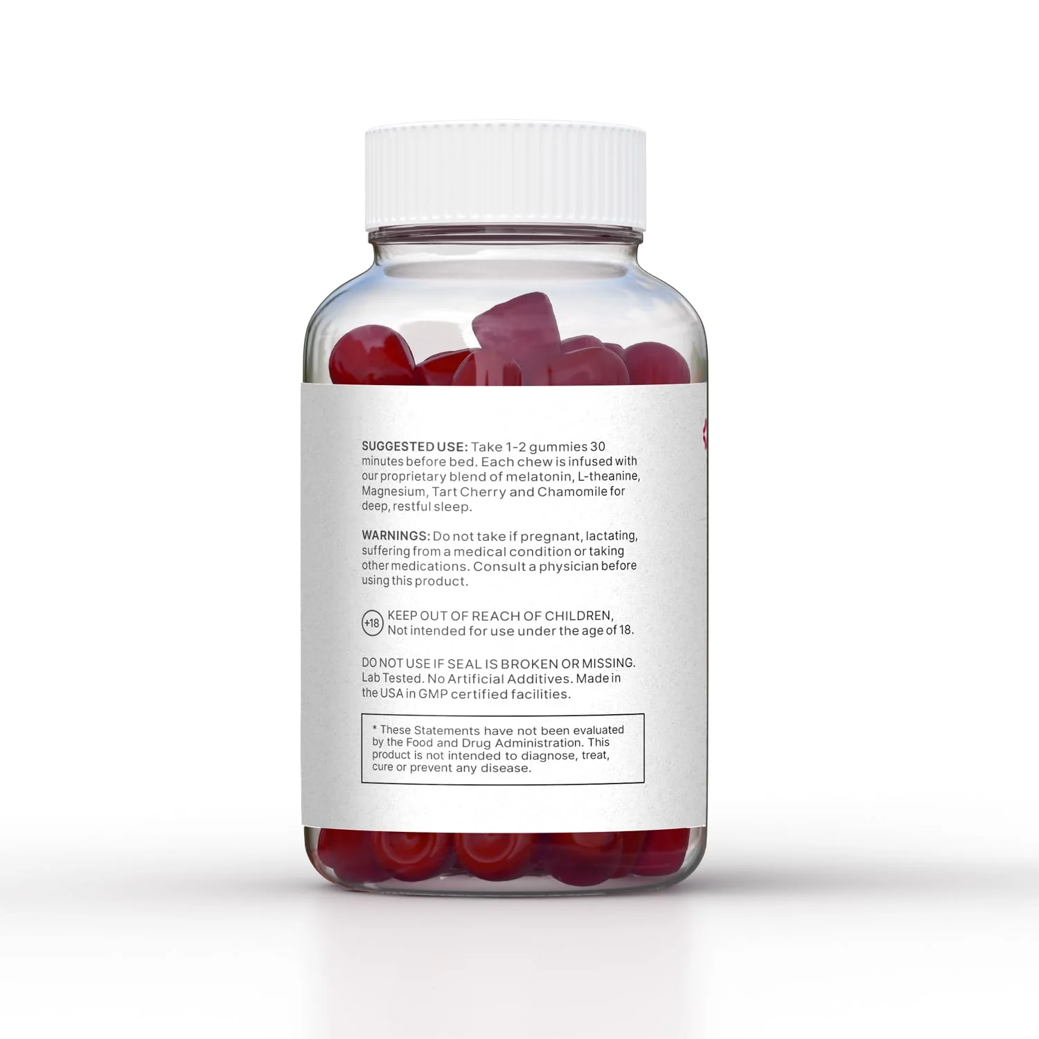 LUV health Sleep Gummies – Natural Sleep Aid with Magnesium, L-Theanine, Melatonin (30 count) - Image 3