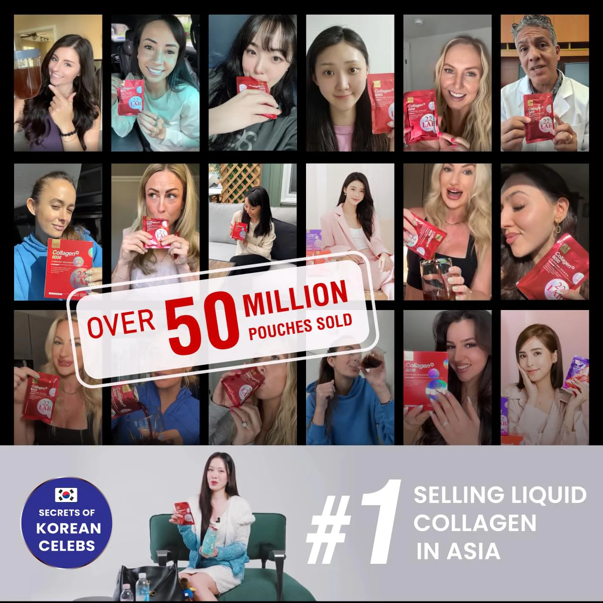 m2 Liquid Collagen Drink – 6000mg Super Concentrate, 68% More Collagen in 24h (8pk) - Image 3